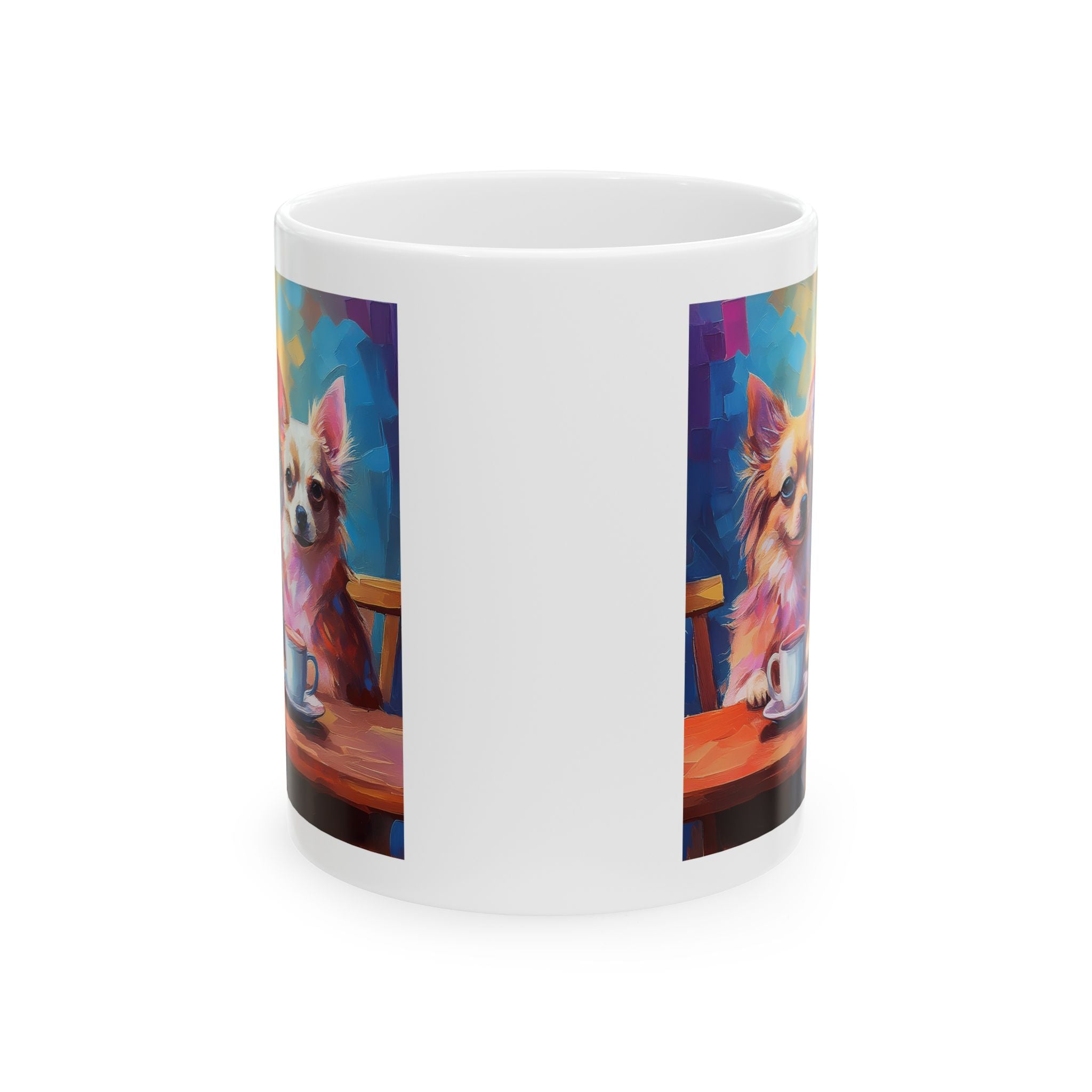 Cafe con Chihuahua Ceramic Mug, (11oz, 15oz)