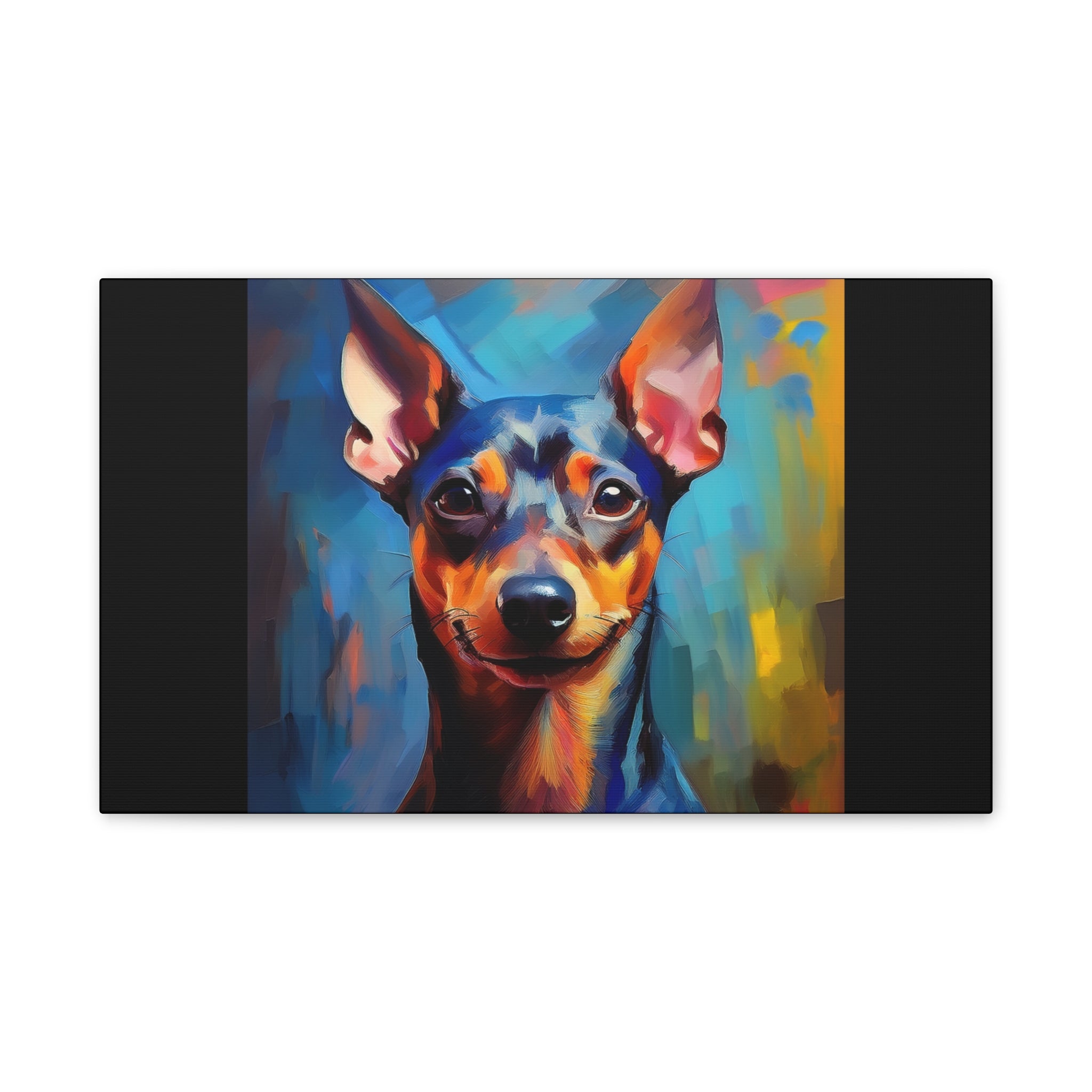 Miniature Pinscher Canvas Stretched, 0.75"