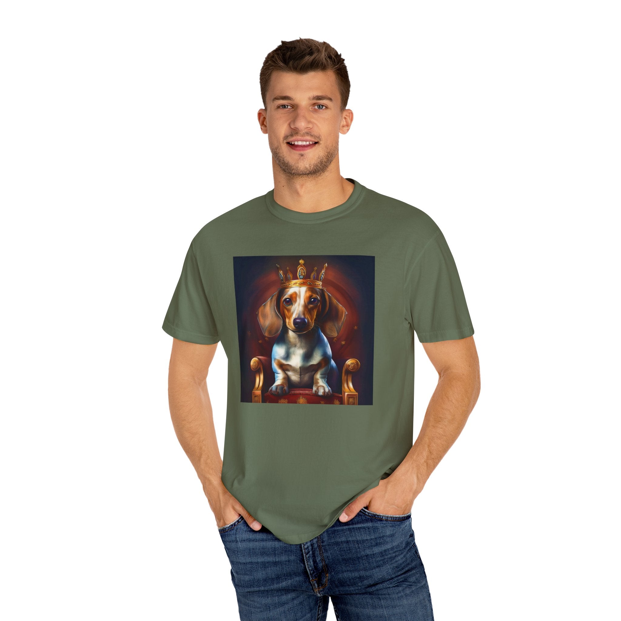 Dachshund Royal Unisex Garment-Dyed T-shirt
