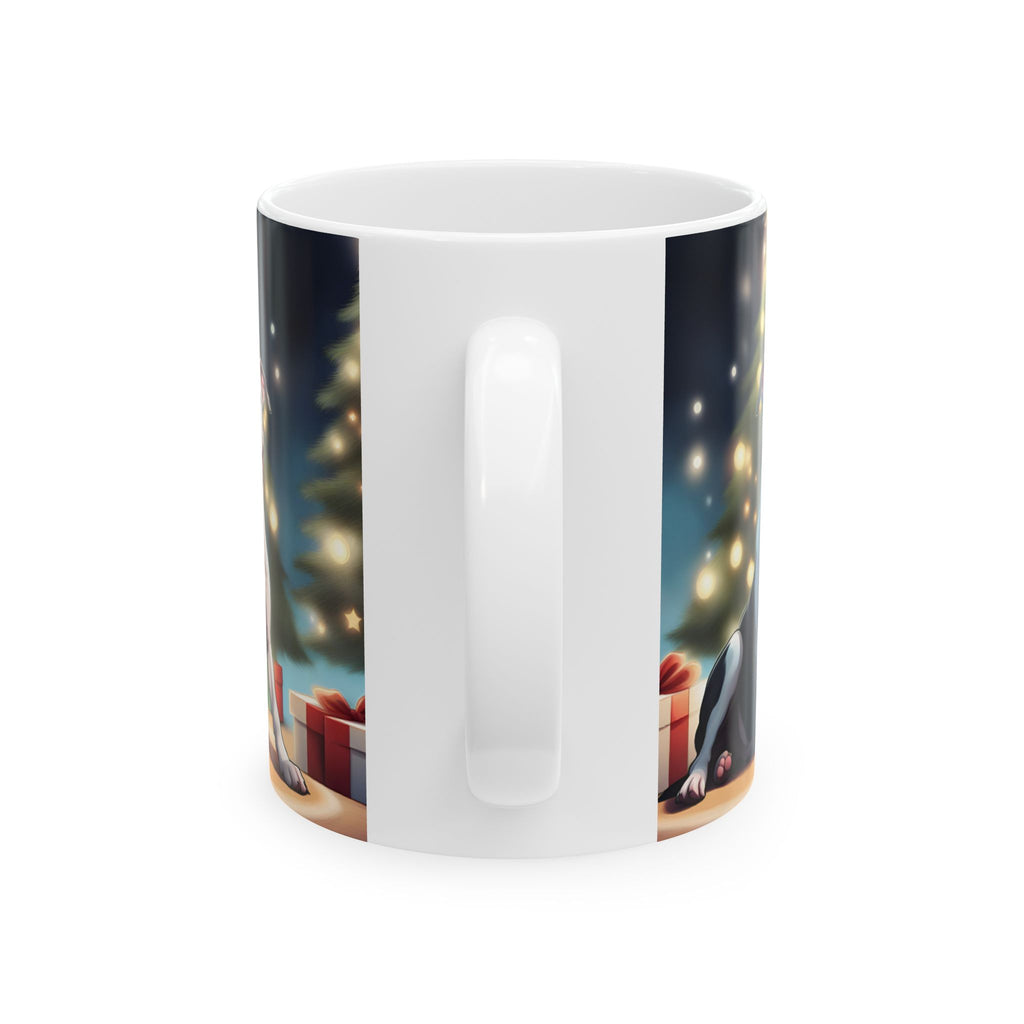 Pit Bull Holiday Ceramic Mug, (11oz, 15oz)