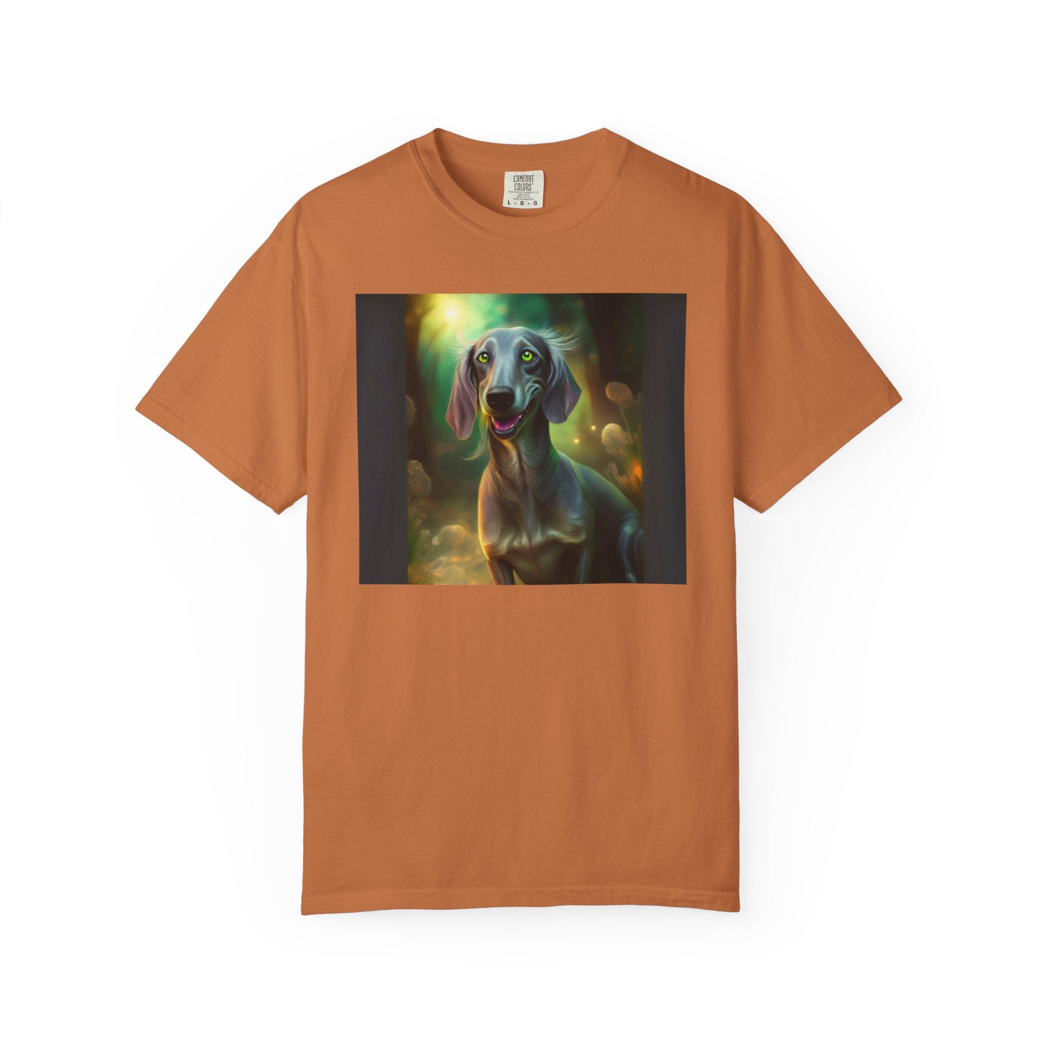 Silver Grey Dachshund Unisex Garment-Dyed T-shirt