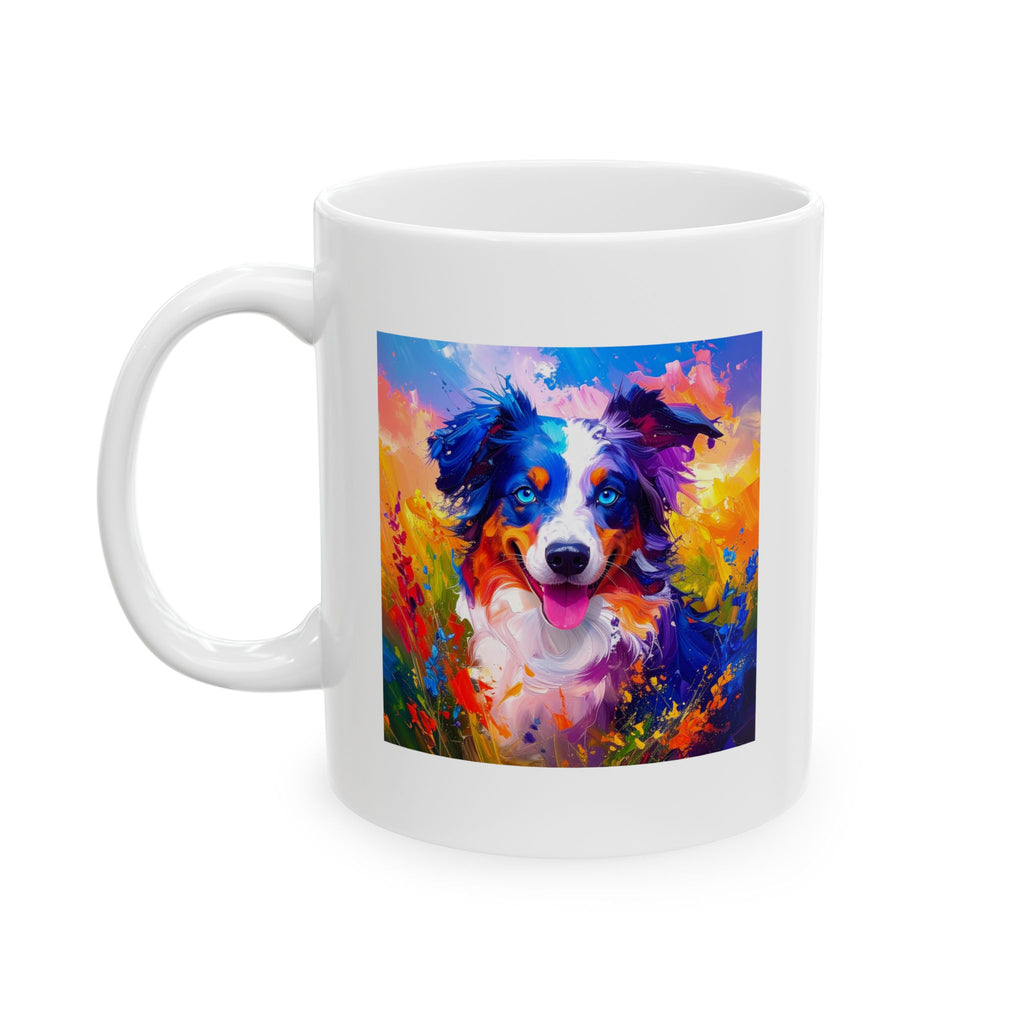 Aussie Shepherd Ceramic Mug, (11oz, 15oz)