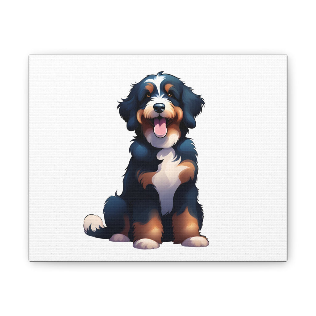 Bernedoodle Canvas Stretched, 0.75"