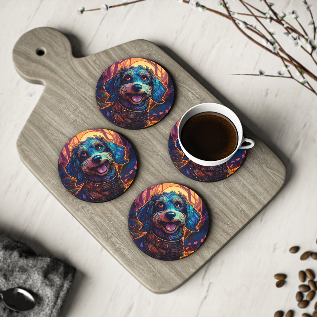 Steampunk Dachshund Coasters