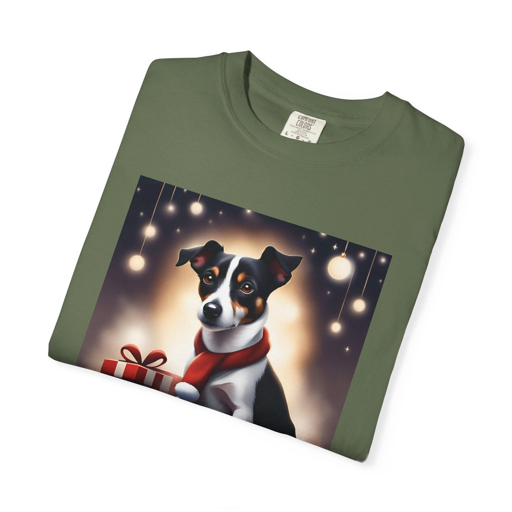Jack Russel Holiday Unisex Garment-Dyed T-shirt