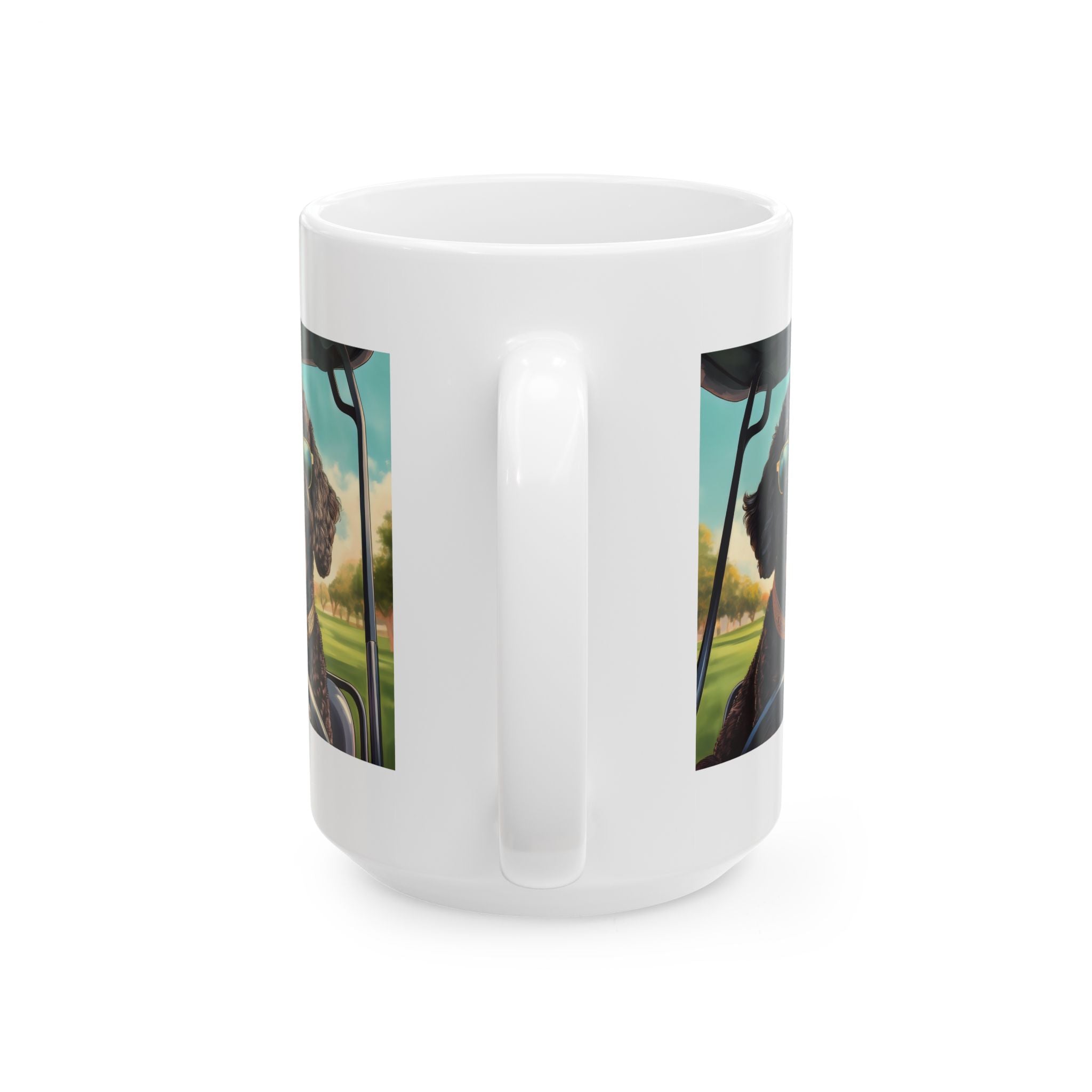 Doodle Golf Cart Ceramic Mug, (11oz, 15oz)