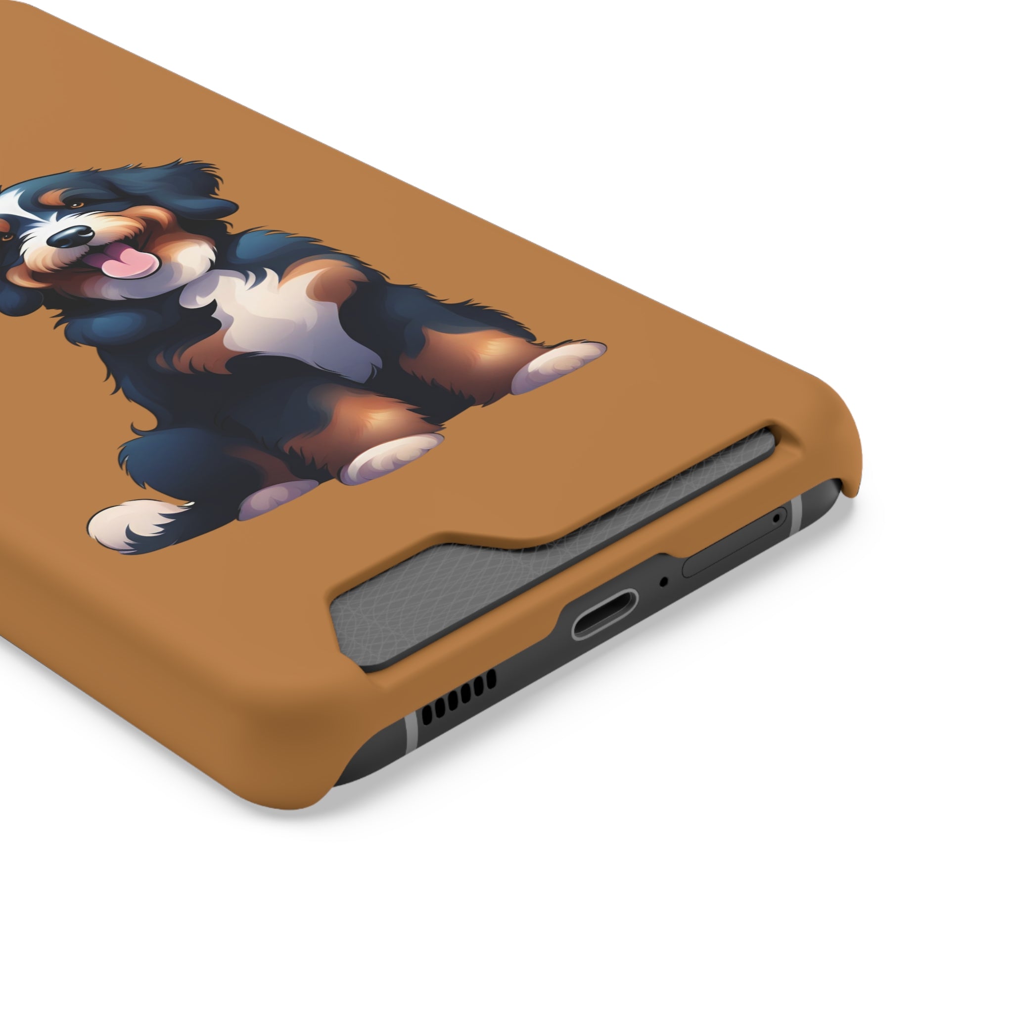 Bernie doodle Phone Case with Card Holder