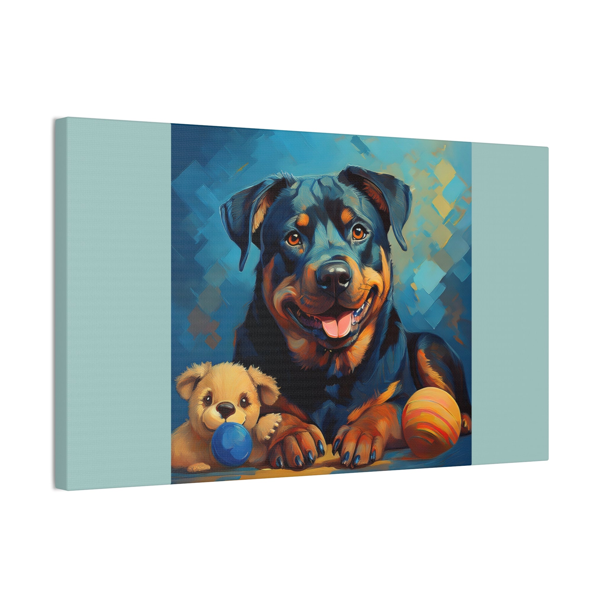 Rottweiler Canvas Painting