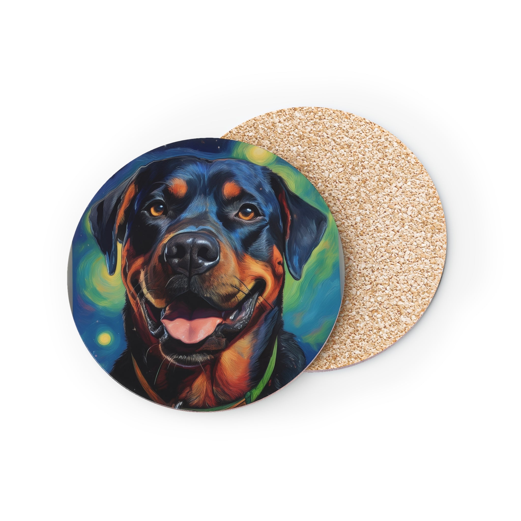 Rottweiler Stary Night Coasters