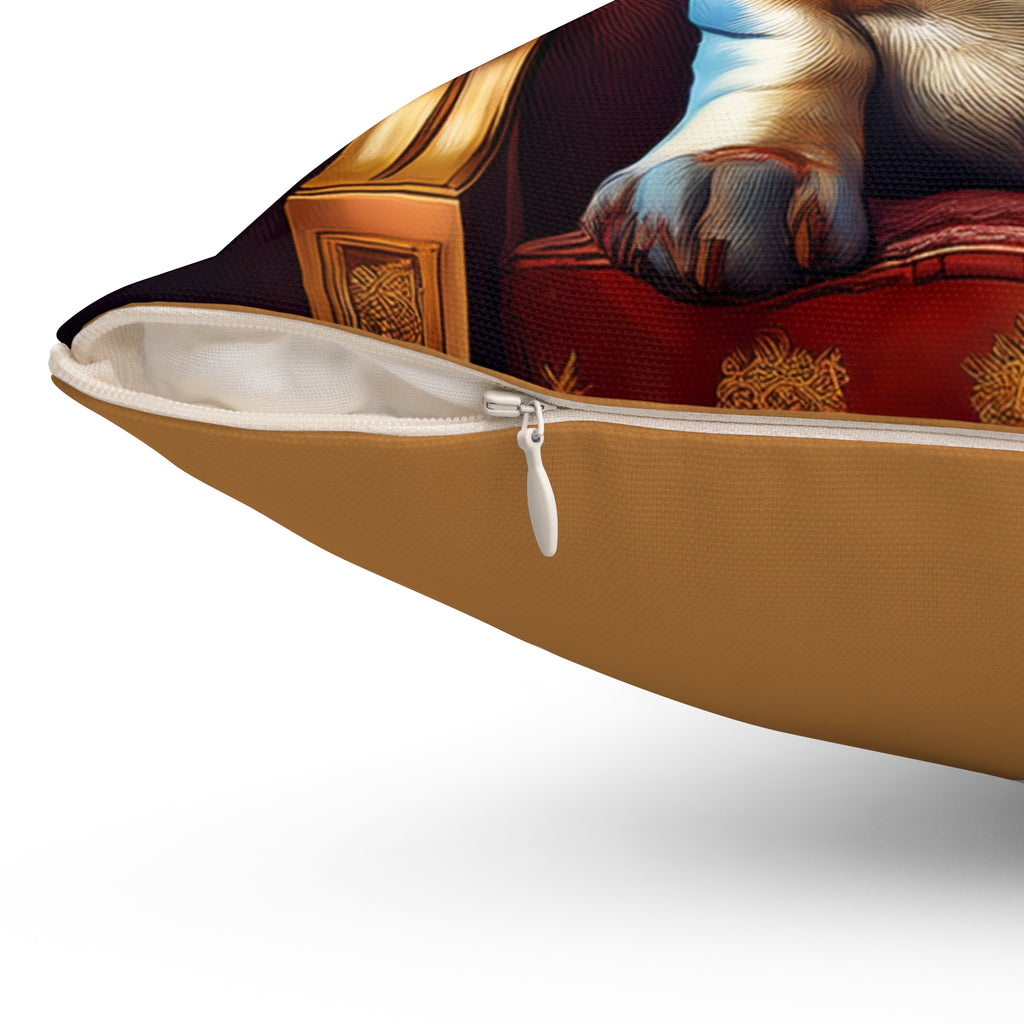 Dachshund Royal Polyester Square Pillow