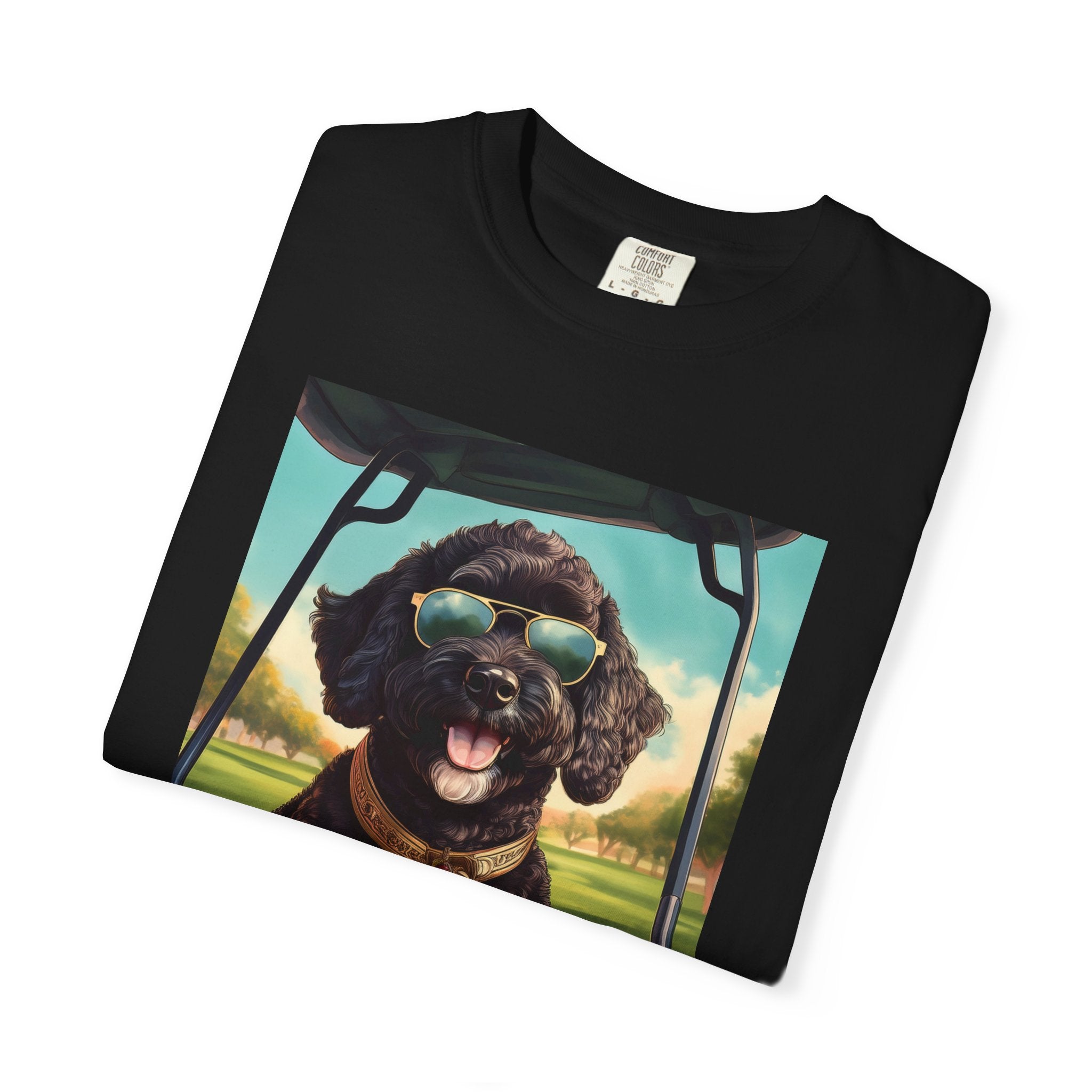 Doodle Golf Cart Unisex Garment-Dyed T-shirt