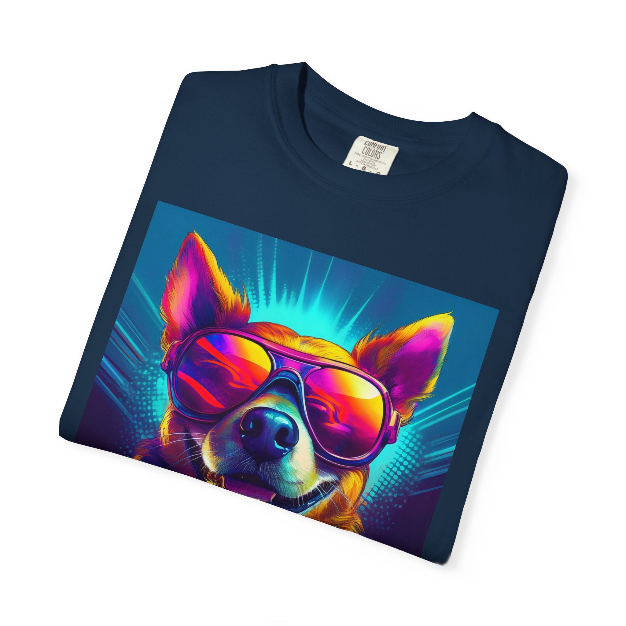 Chihuahua Cool Sunglasses Unisex Garment-Dyed T-shirt