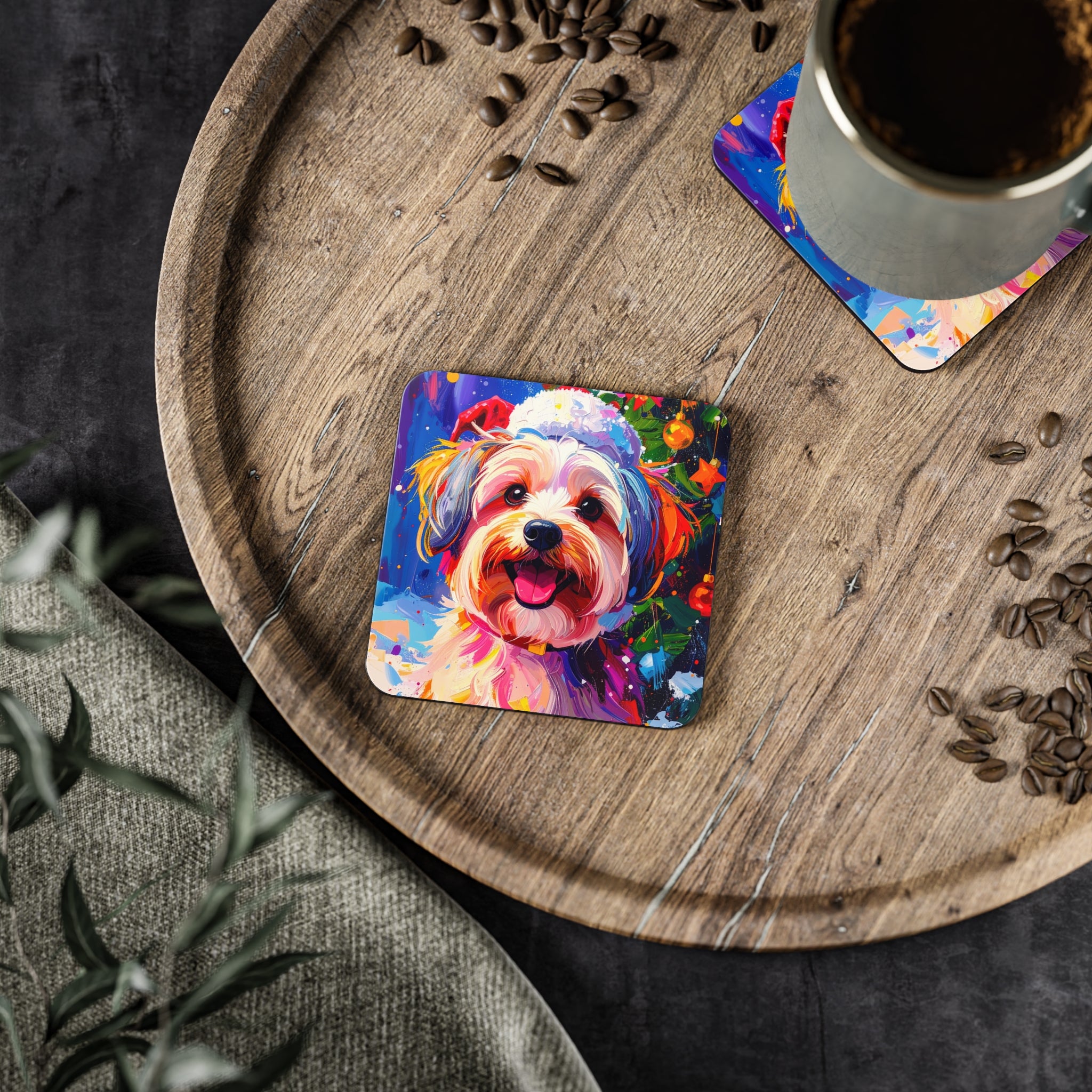 Yorkie Holiday II Coasters