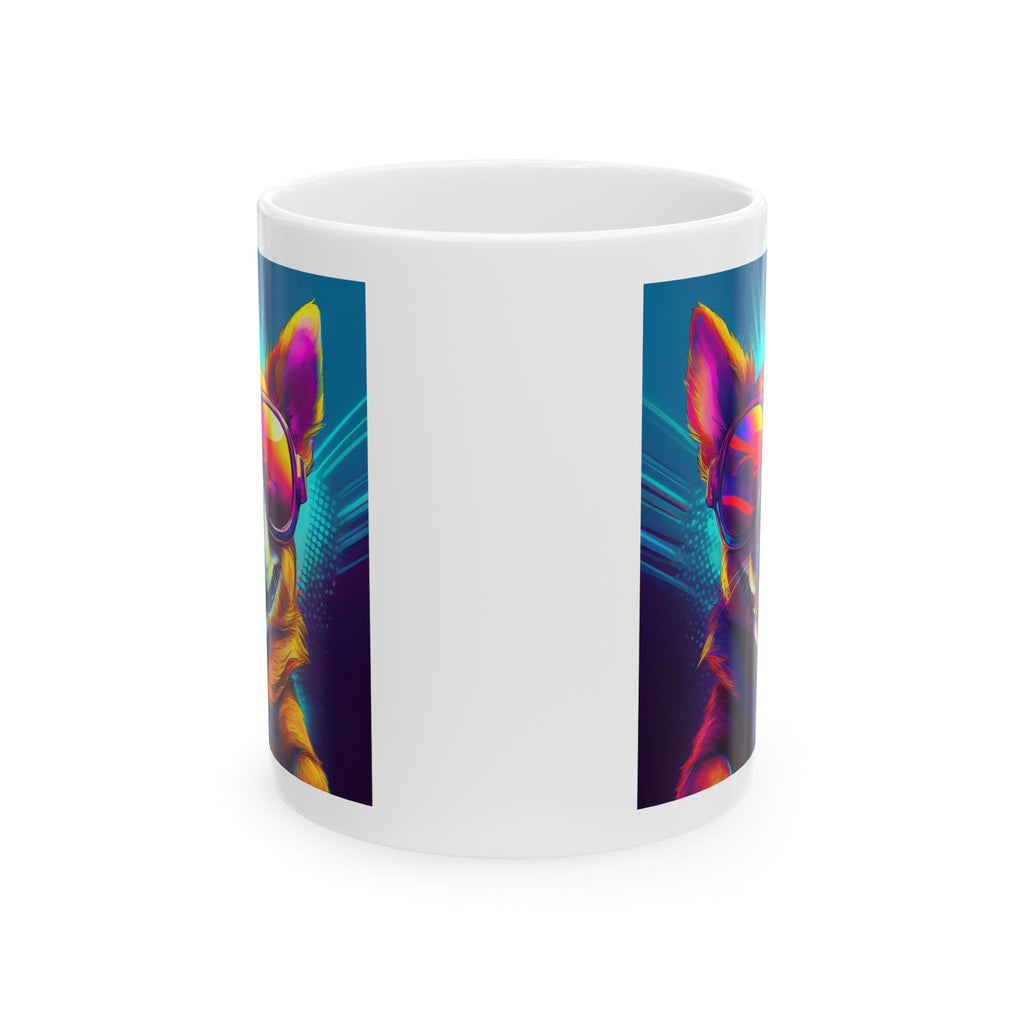 Chihuahua Cool Sunglasses Ceramic Mug, (11oz, 15oz)