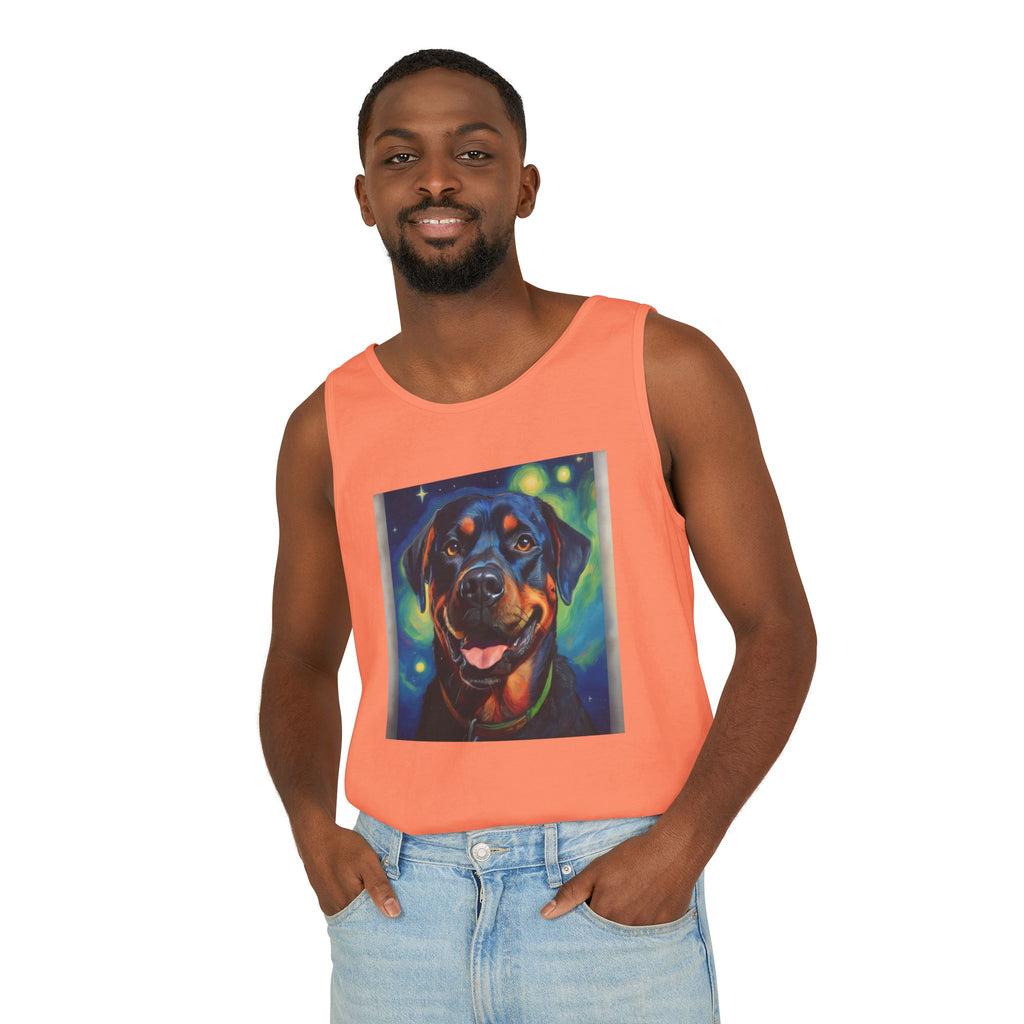 Rottweiler Stary Night Unisex Tank Top