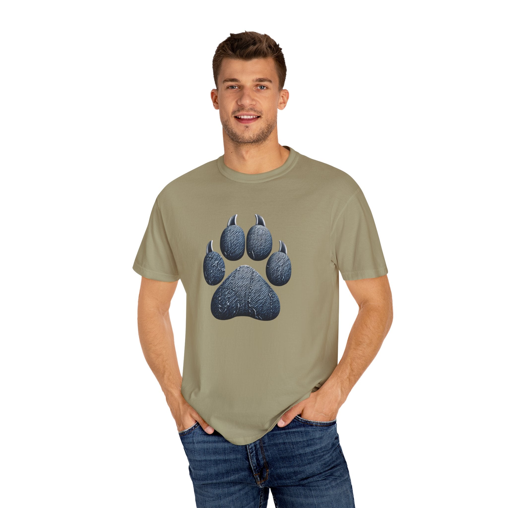 Denim Paw Unisex Garment-Dyed T-shirt