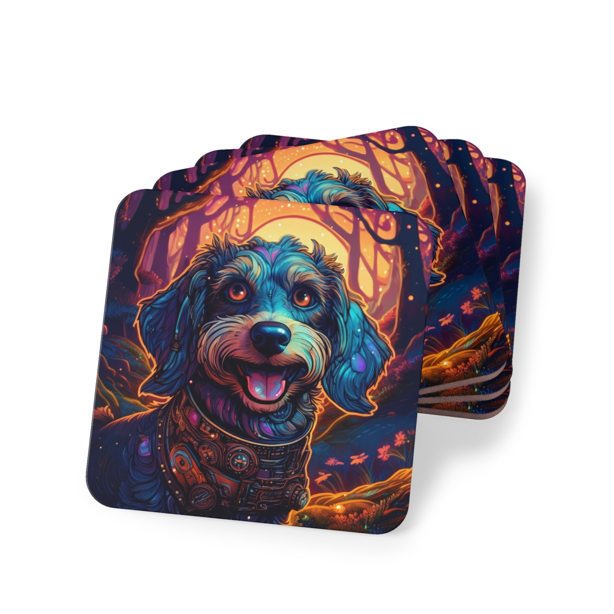 Steampunk Dachshund Coasters