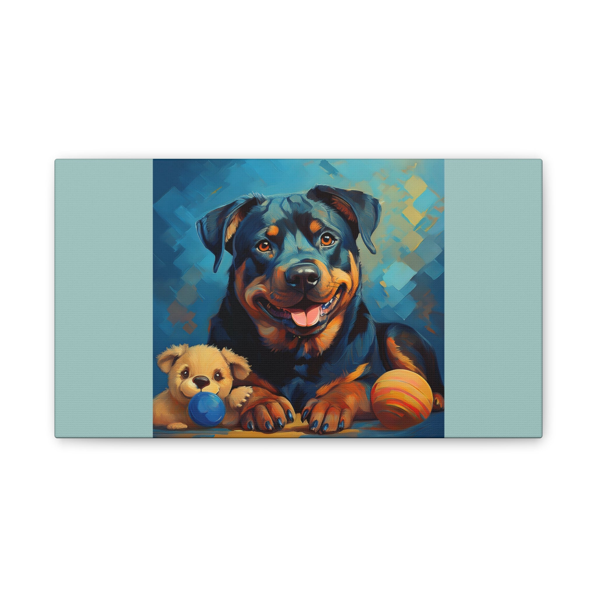 Rottweiler Canvas Painting