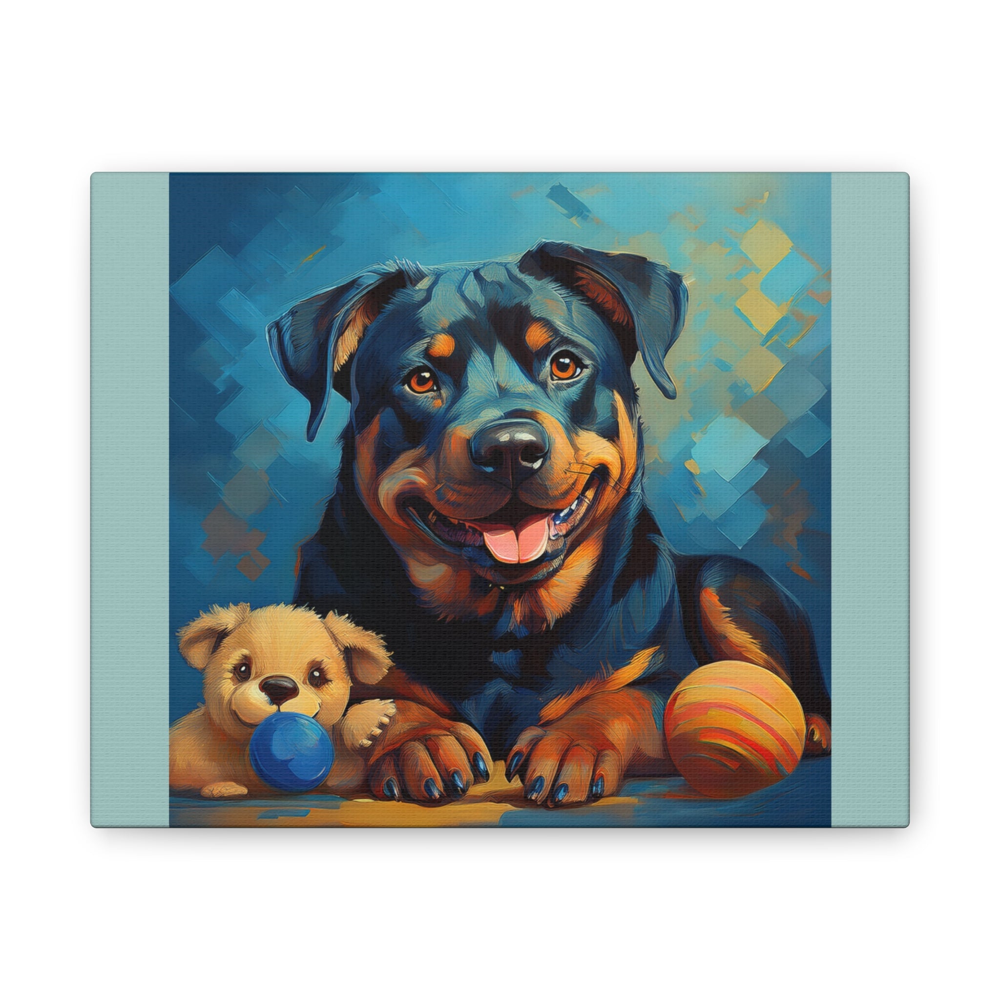 Rottweiler Canvas Painting