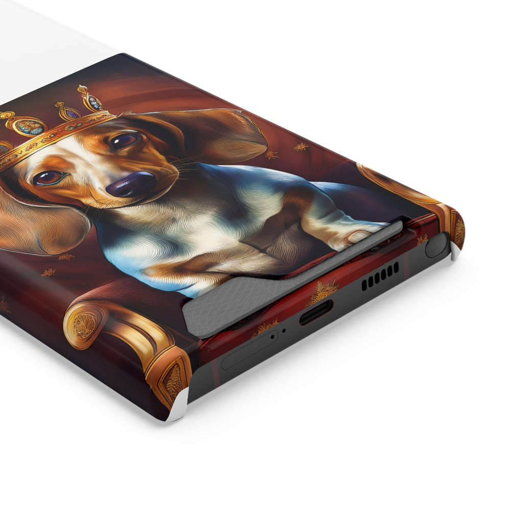 Dachshund Royal Phone Case with Card Holder