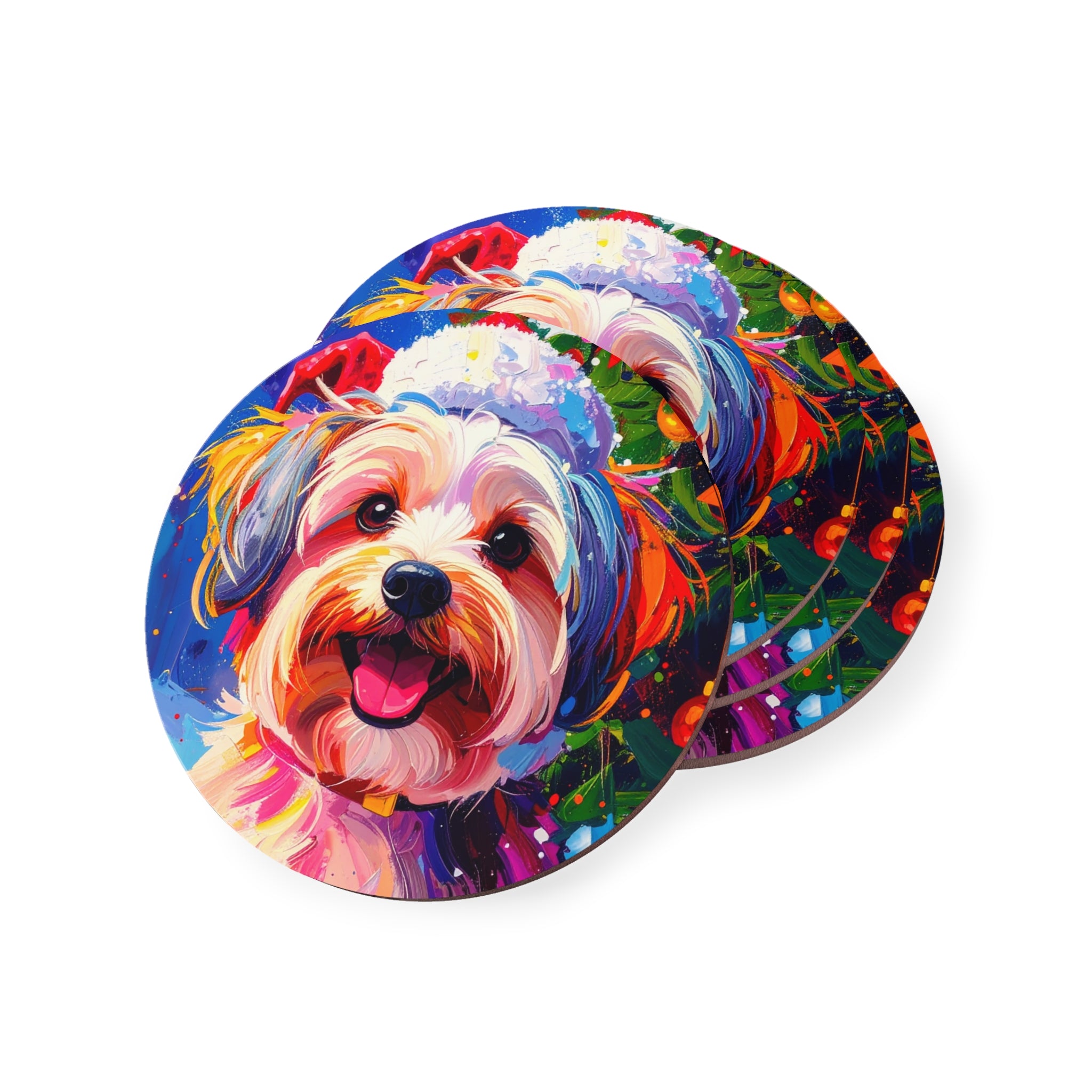 Yorkie Holiday II Coasters
