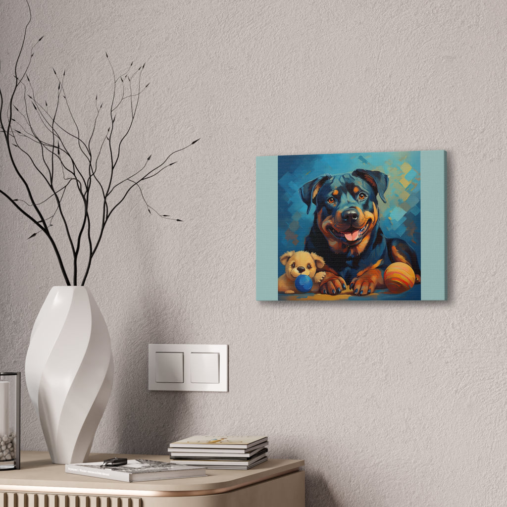 Rottweiler Canvas Painting