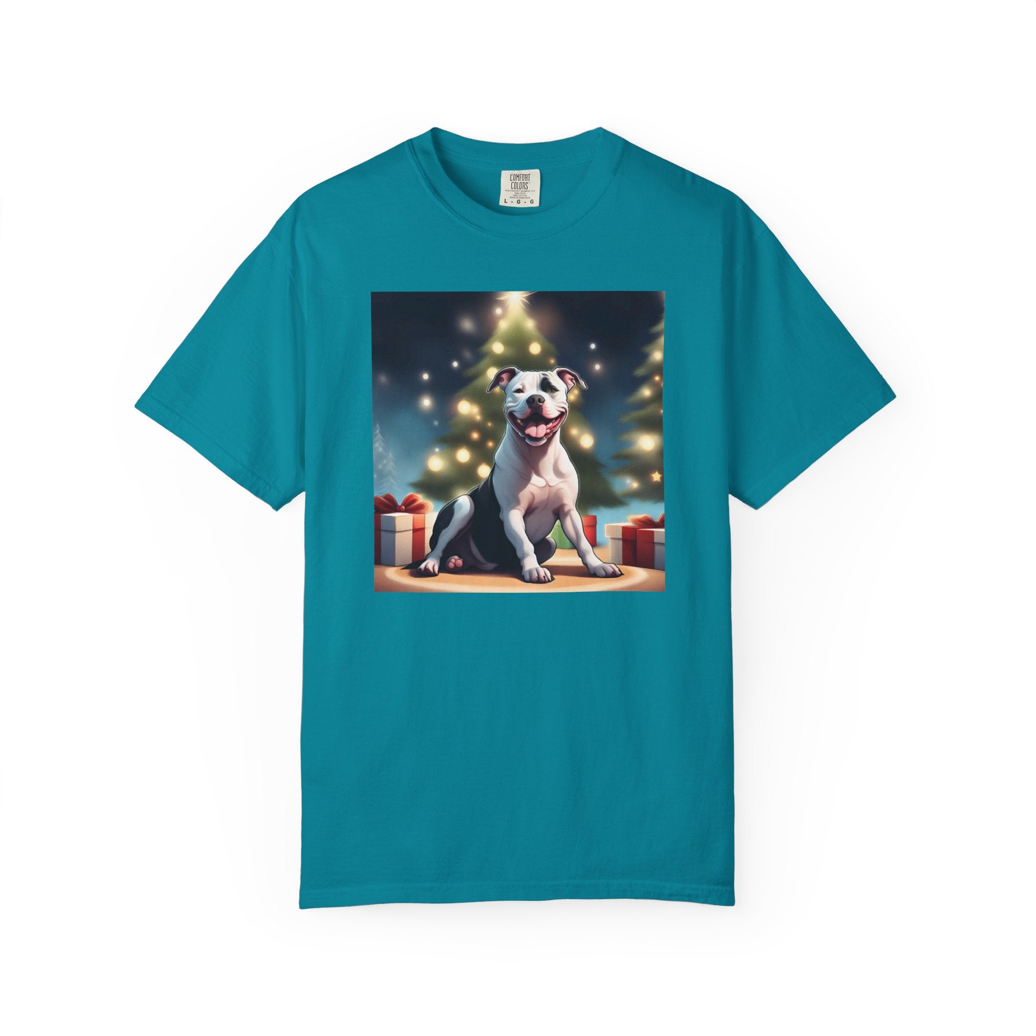 Pit Bull Holiday Unisex Garment-Dyed T-shirt