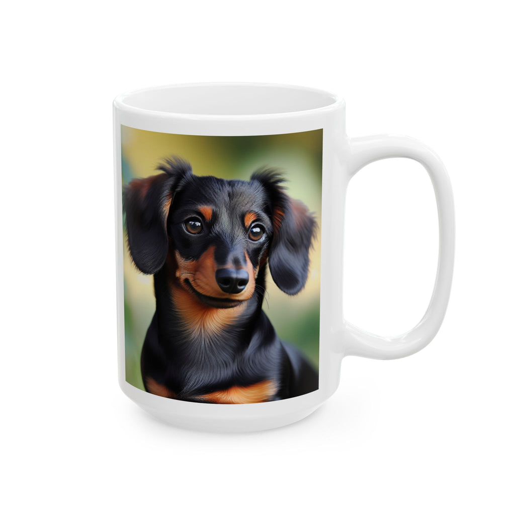 Black/Brown Dachshund Mug, (11oz, 15oz)