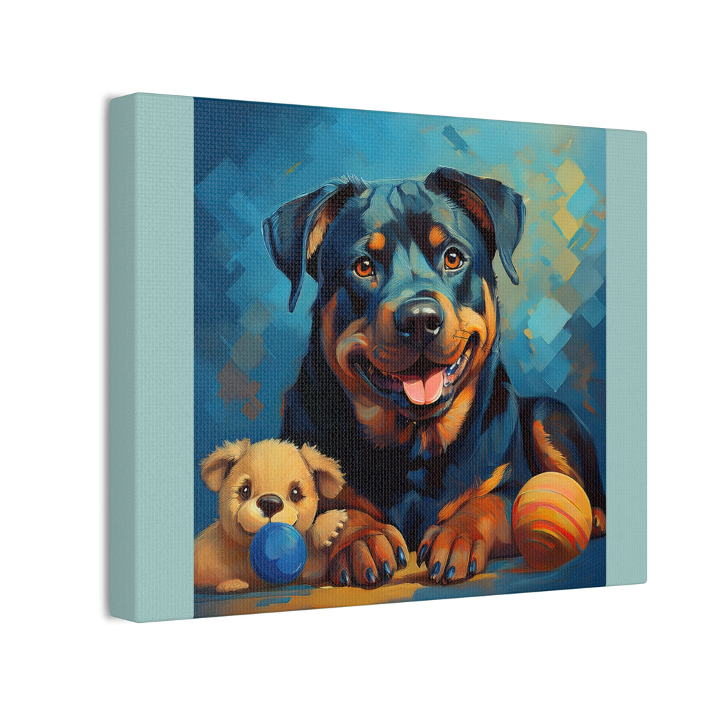 Rottweiler Canvas Painting