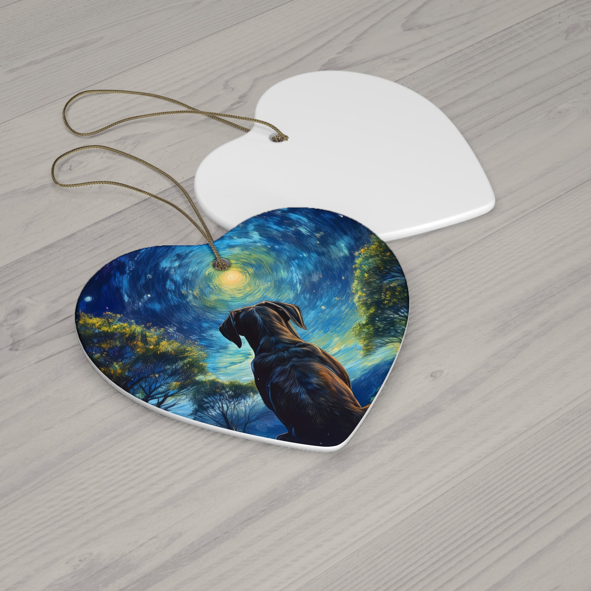 Moonlit Thoughts Ceramic Ornament