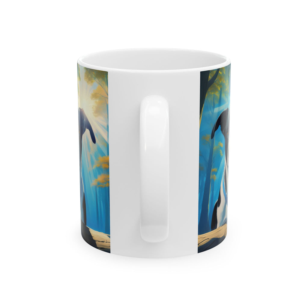 Coonhound forest Ceramic Mug, (11oz, 15oz)