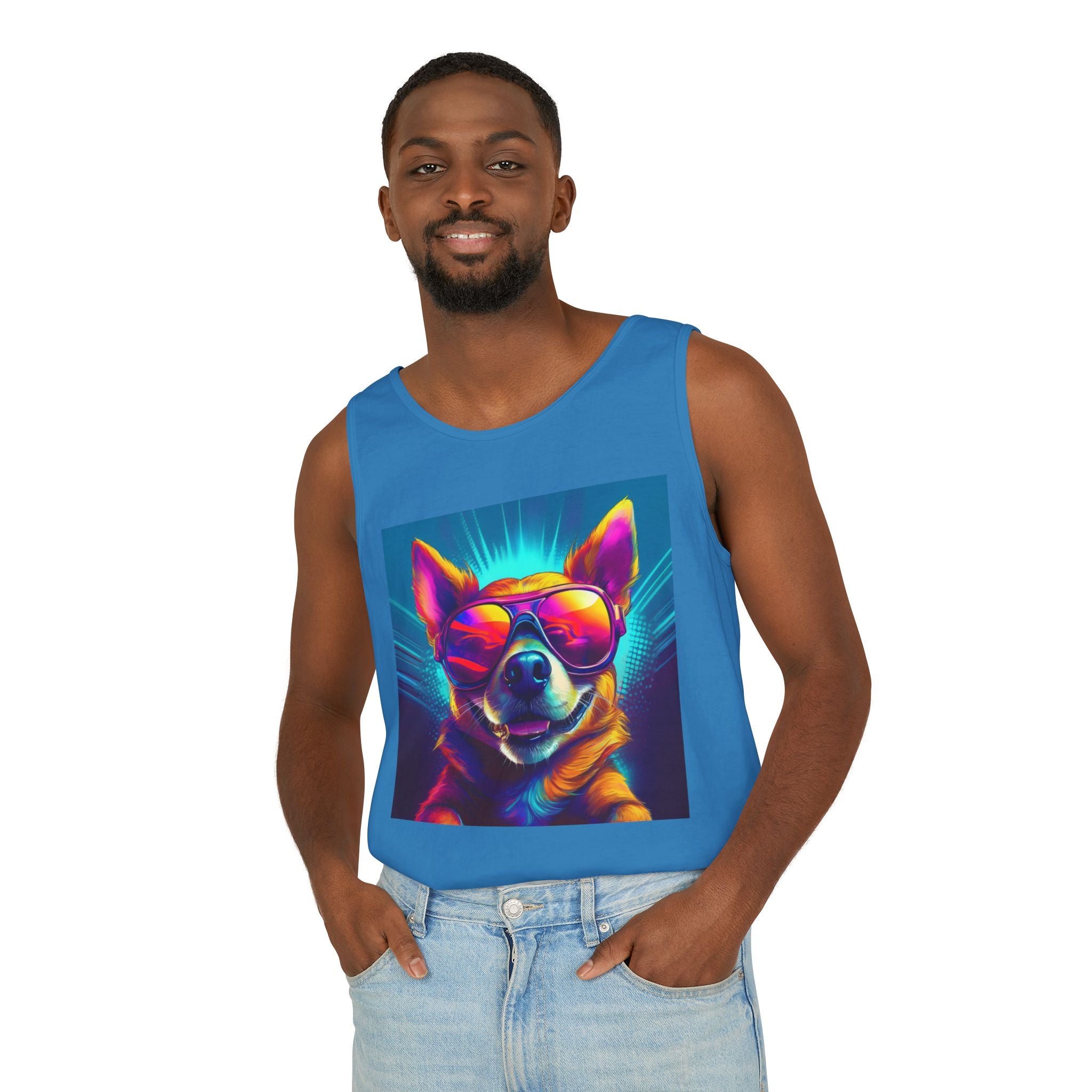 Chihuahua Cool Sunglasses Unisex Tank Top