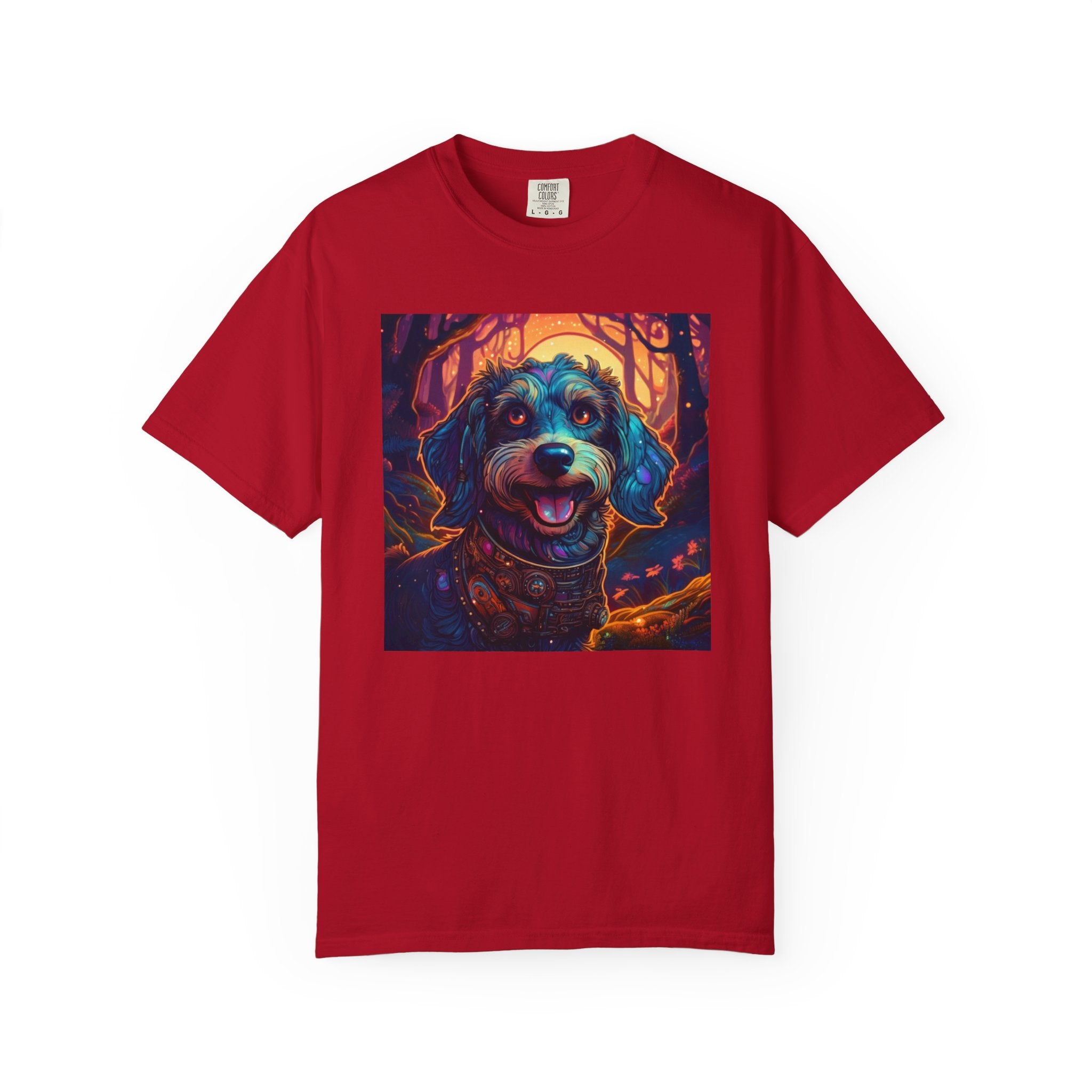 Steampunk Dachshund Unisex Garment-Dyed T-shirt