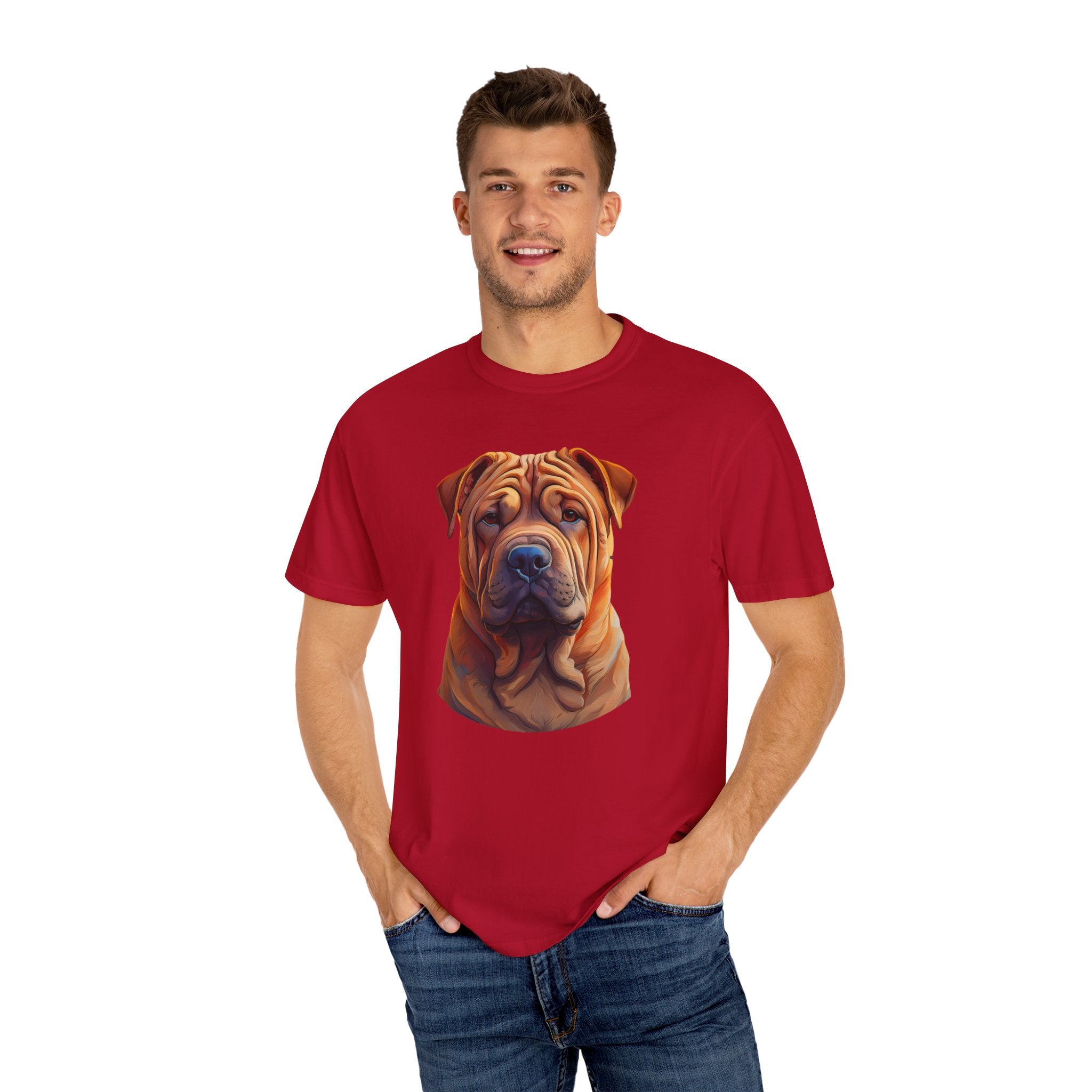 Shar Pei Unisex Garment-Dyed T-shirt