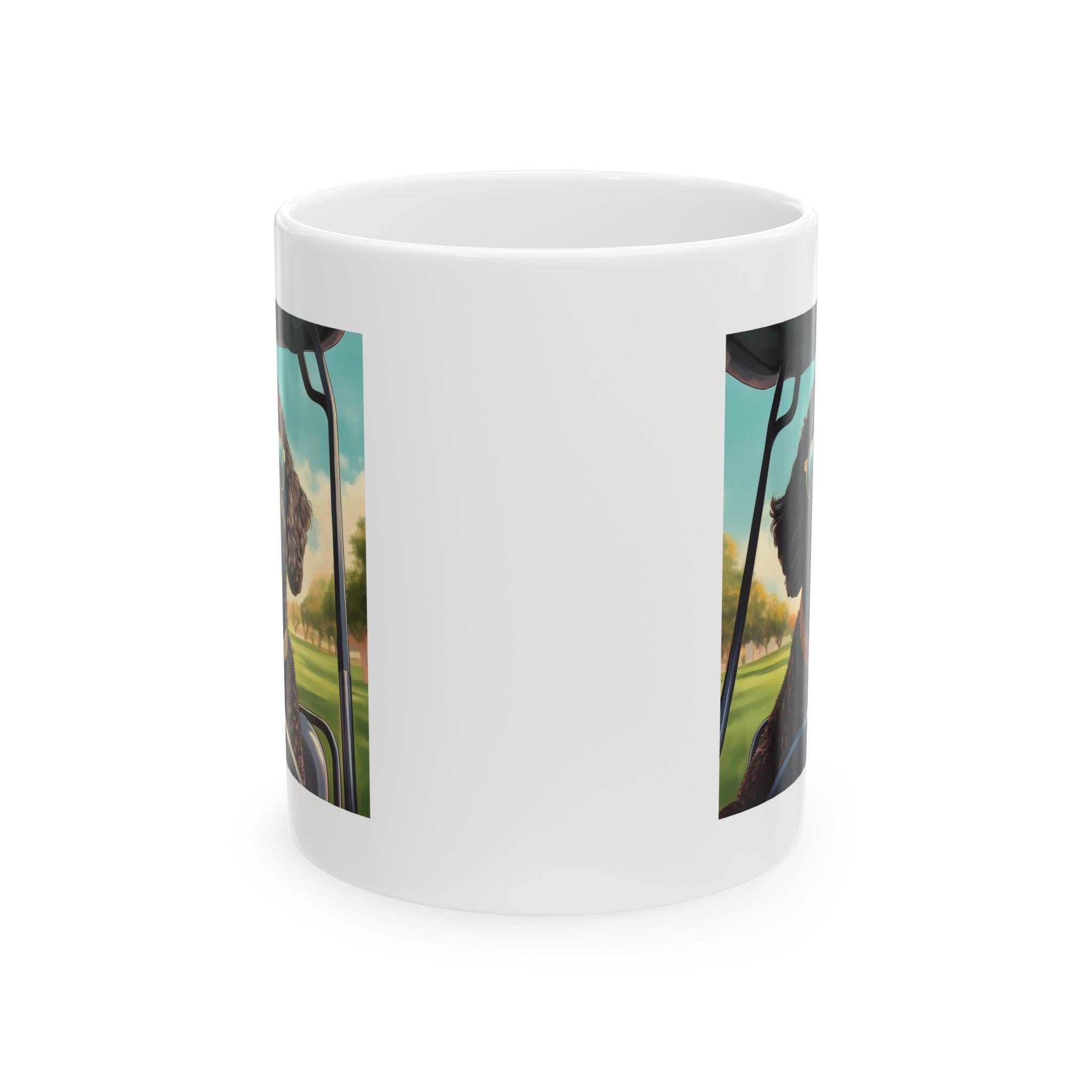 Doodle Golf Cart Ceramic Mug, (11oz, 15oz)