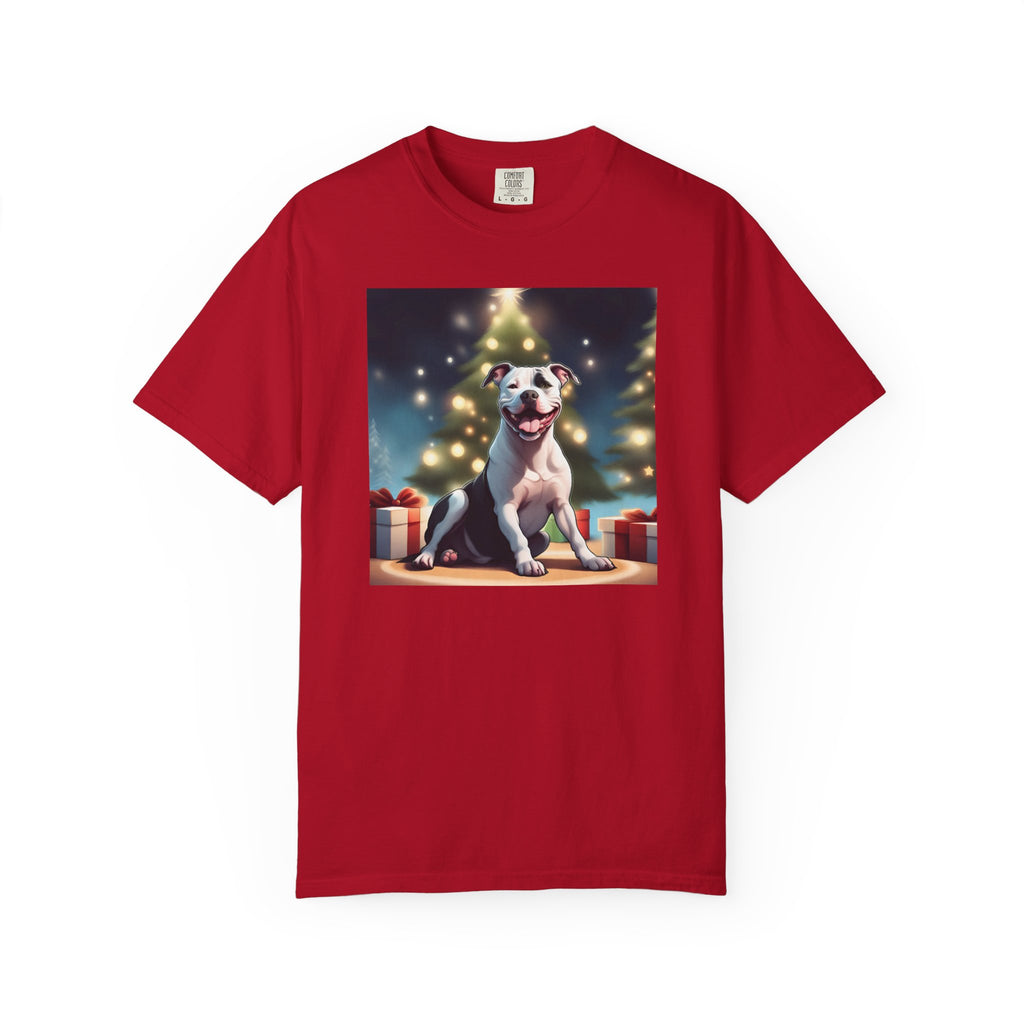 Pit Bull Holiday Unisex Garment-Dyed T-shirt