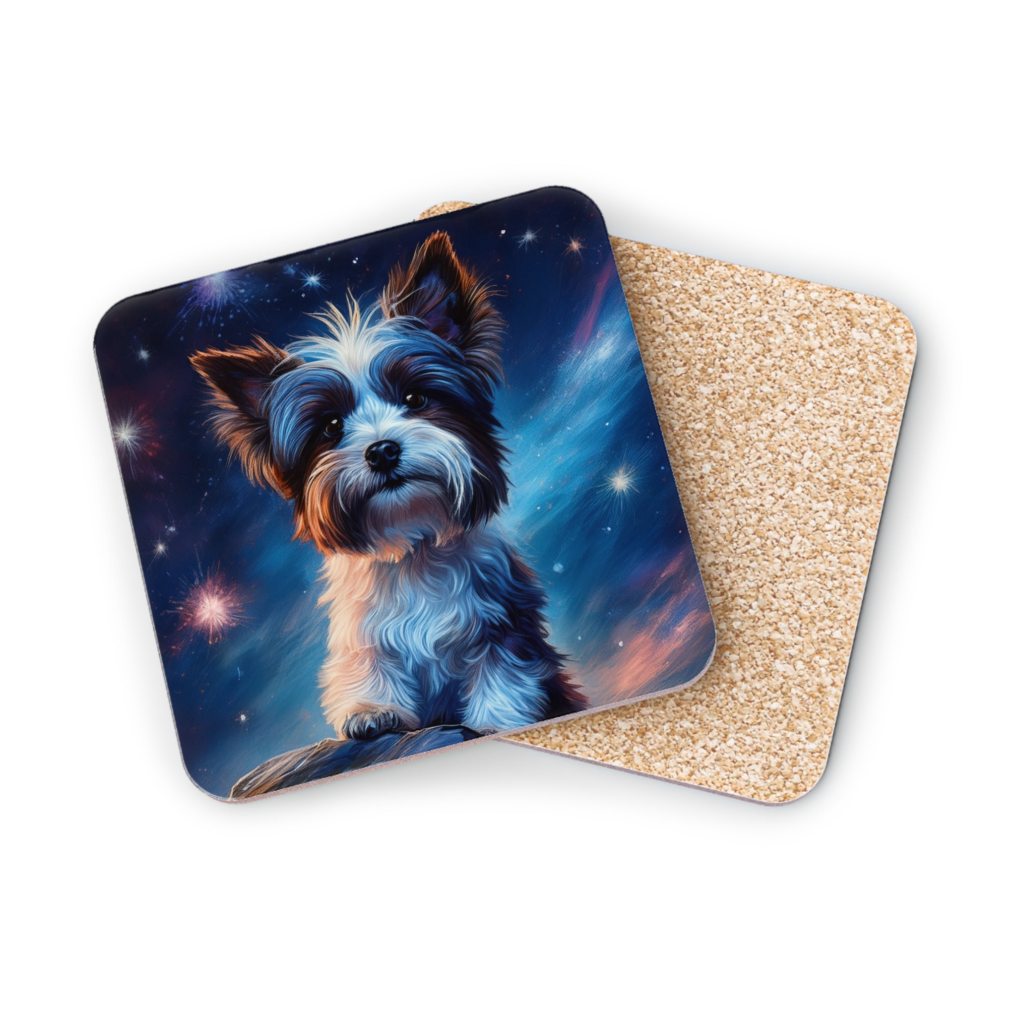 Biewer Terrier Stary Night Coasters