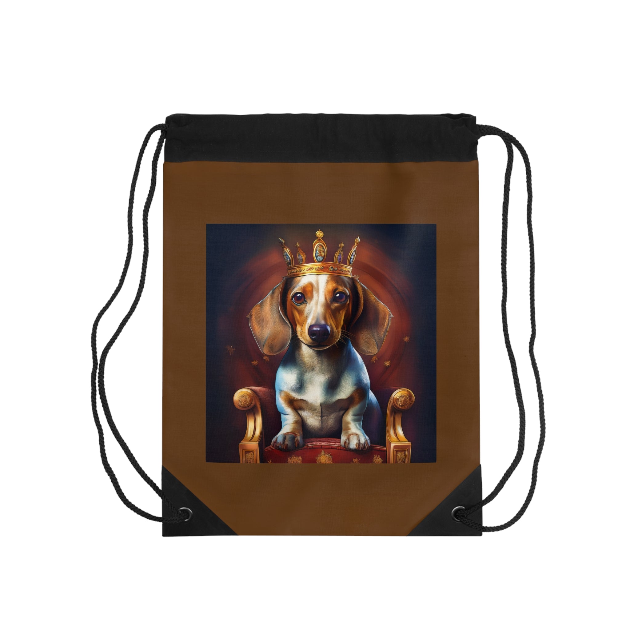 Dachshund Royal Drawstring Bag