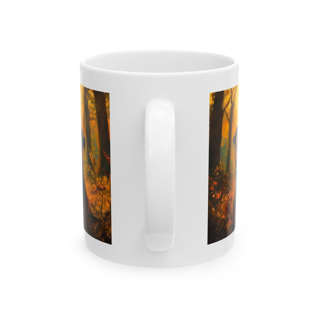 Pit Bull Brindle Autumn Ceramic Mug, (11oz, 15oz)