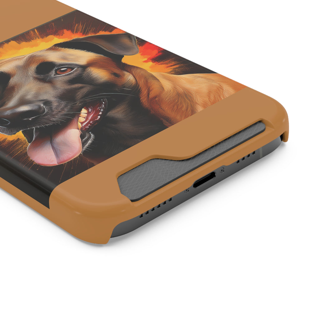 Belgian Malinois Shepherd Phone Case with Card Holder