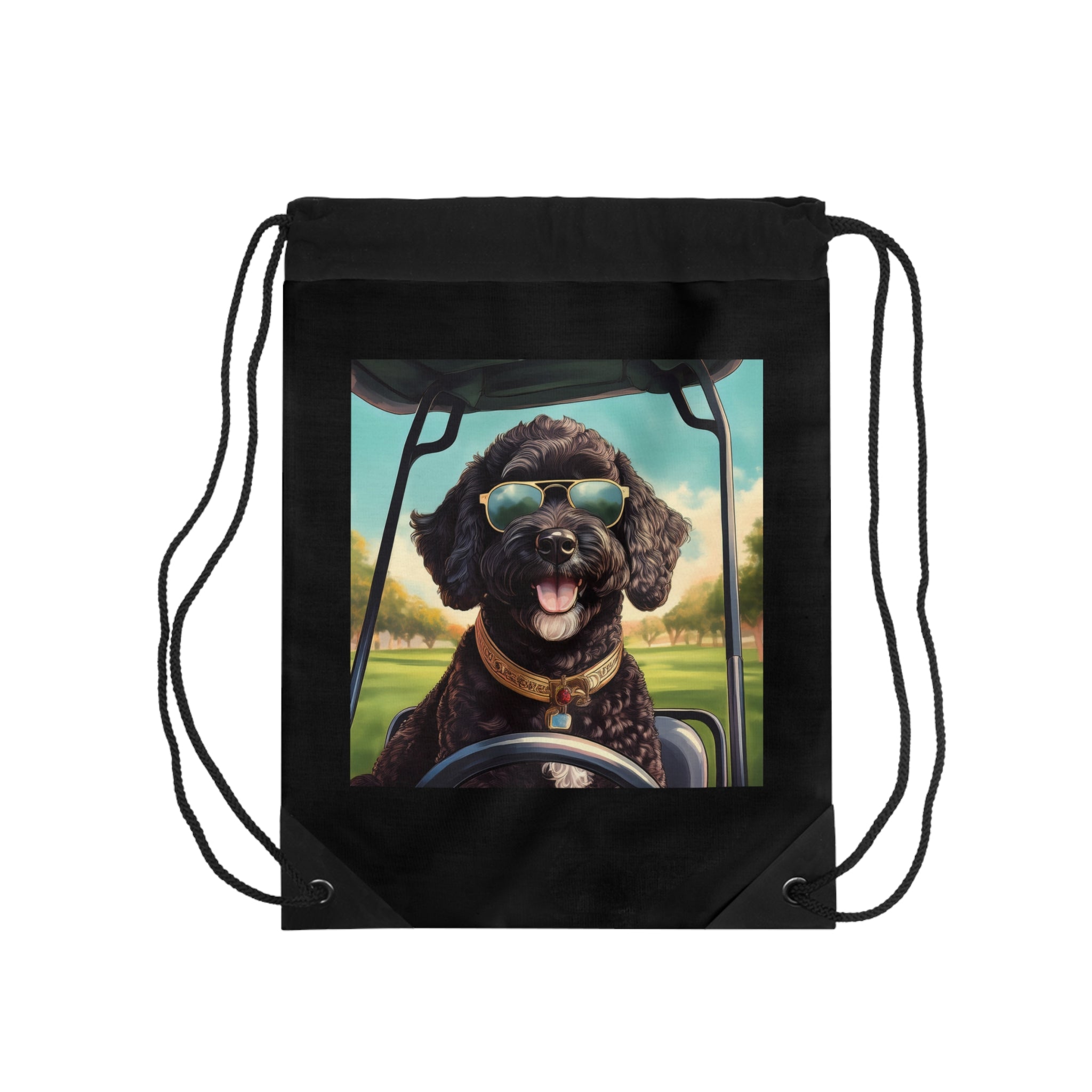Doodle Golf Cart Drawstring Bag
