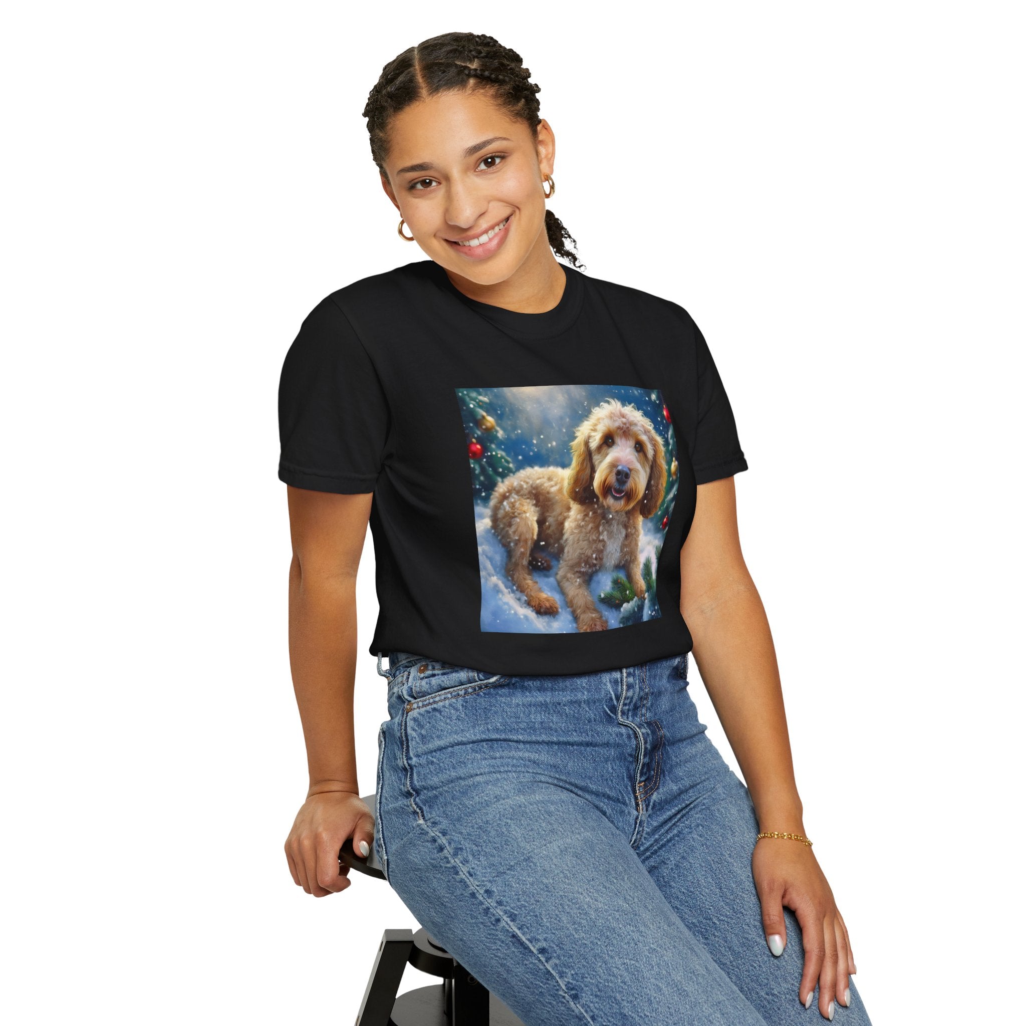 Doodle Holiday Unisex Garment-Dyed T-shirt