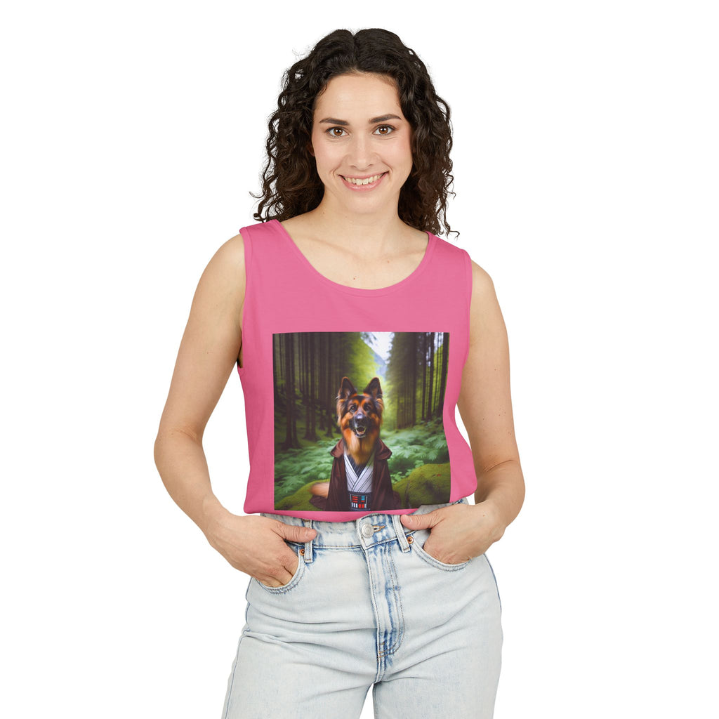 German Shepherd Forest Knight Unisex Tank Top