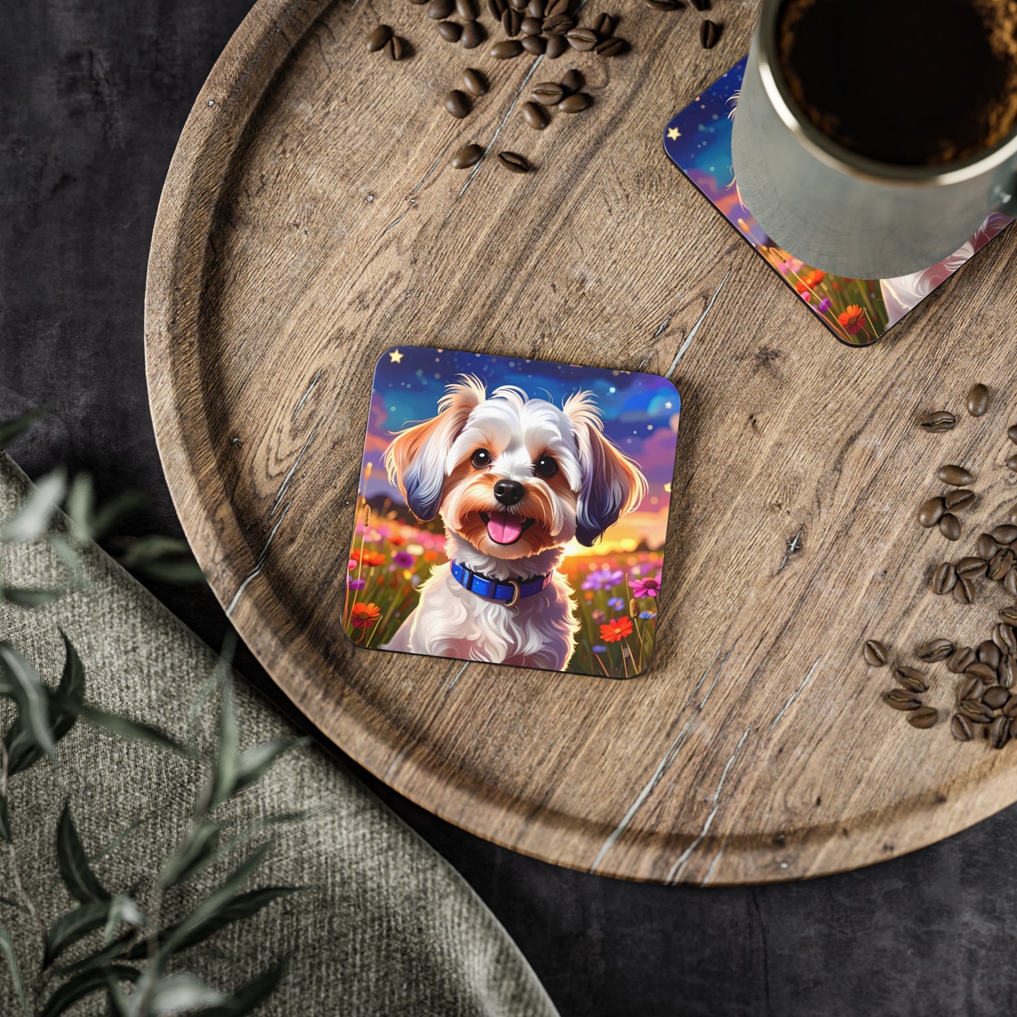 Yorkie Stary Night Coasters