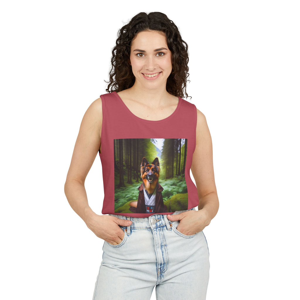 German Shepherd Forest Knight Unisex Tank Top