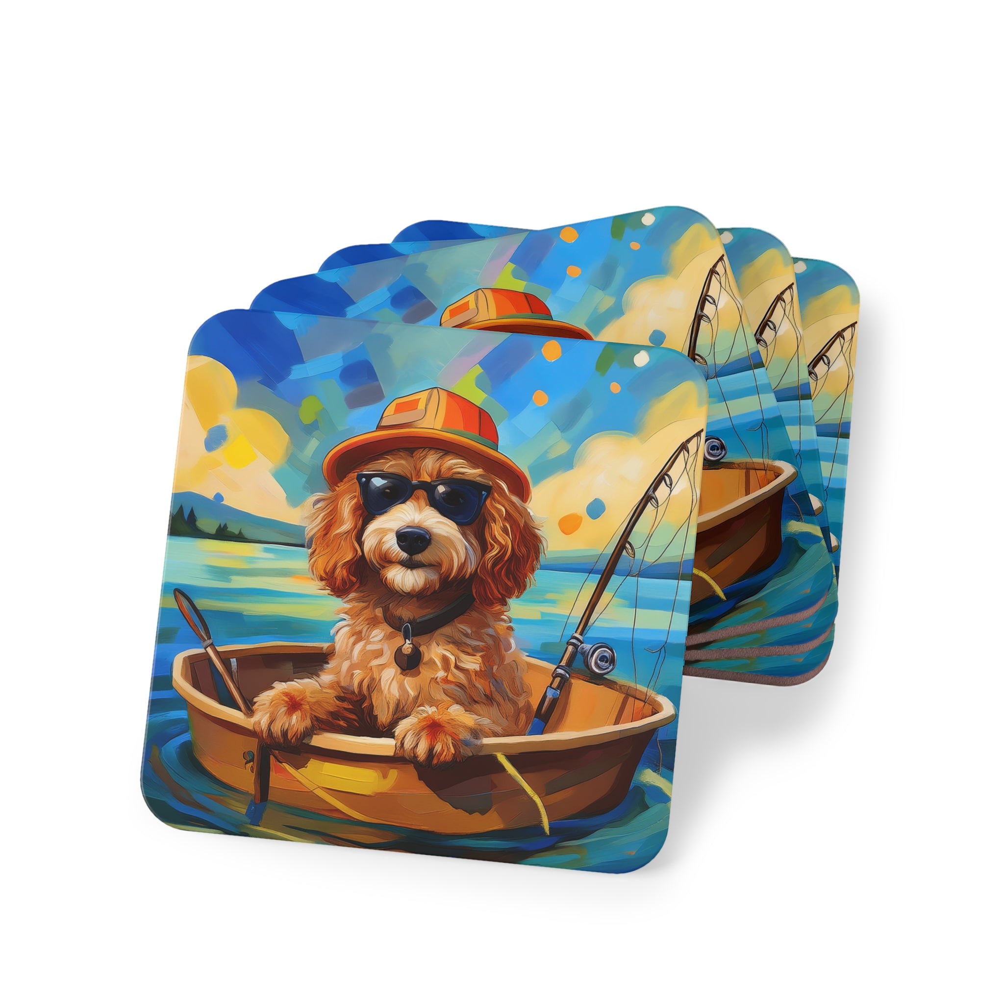 Doodle Fishing Coasters