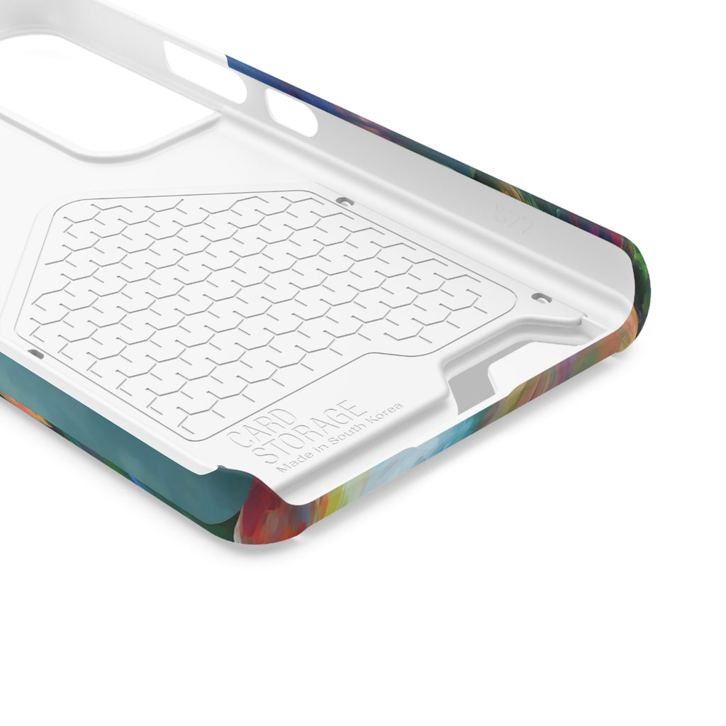 Boxer Rainbow Sky Phone Case with Card Holder