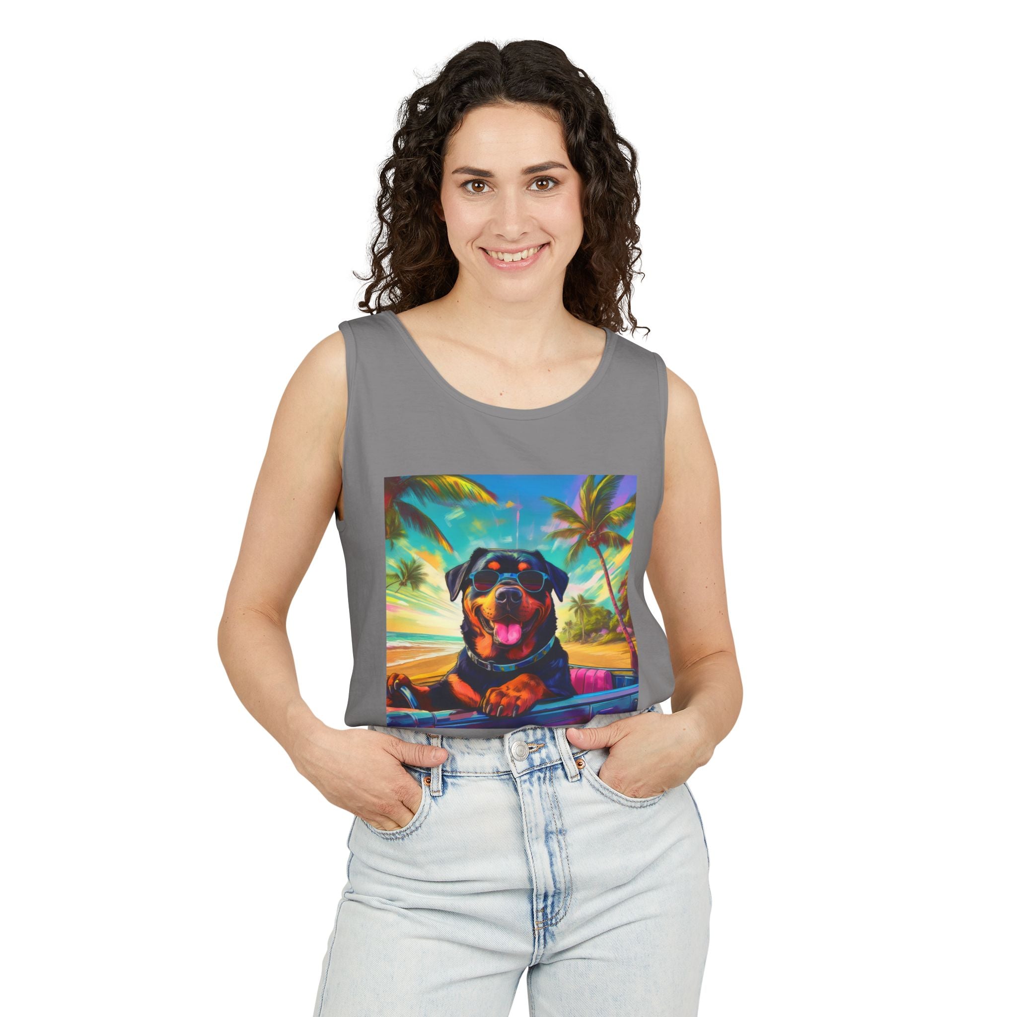 Rottweiler Beach Drive Tank Top