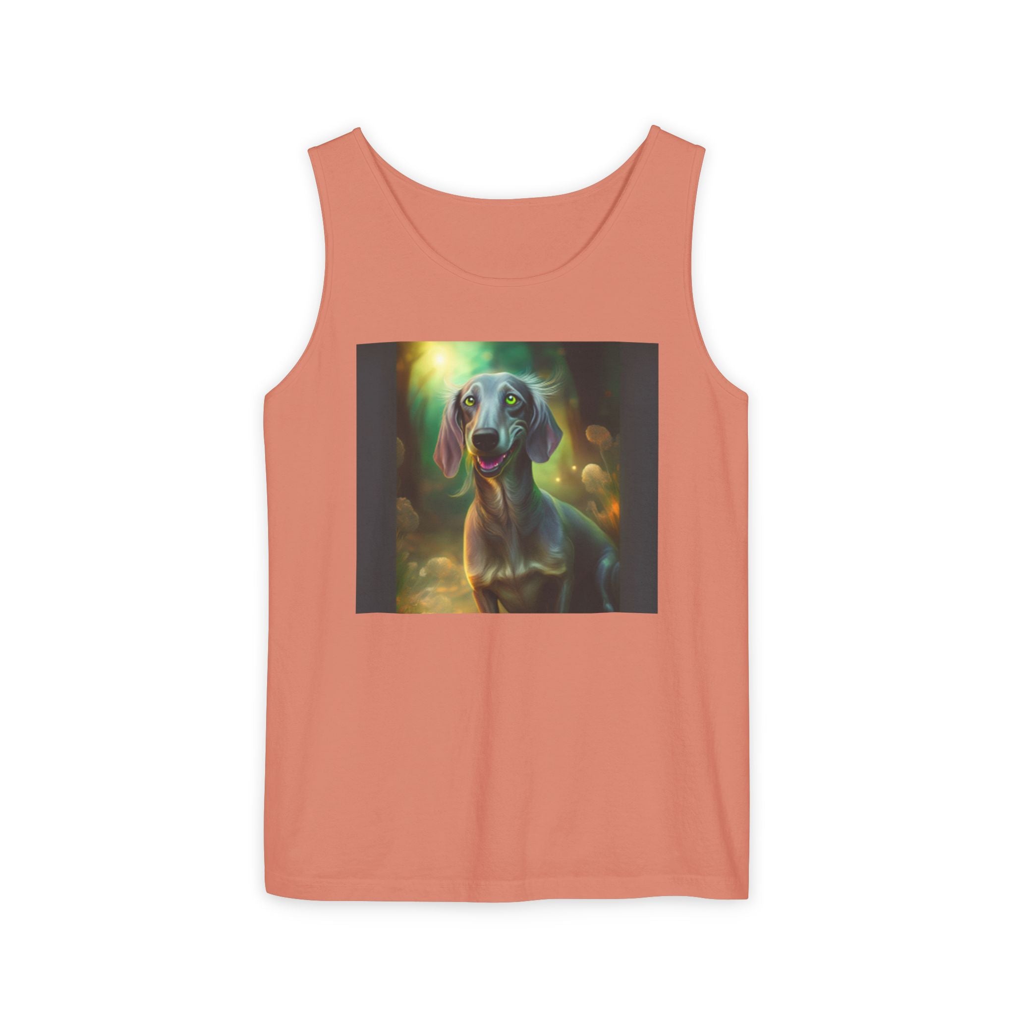 Silver Grey Dachshund Unisex Tank Top