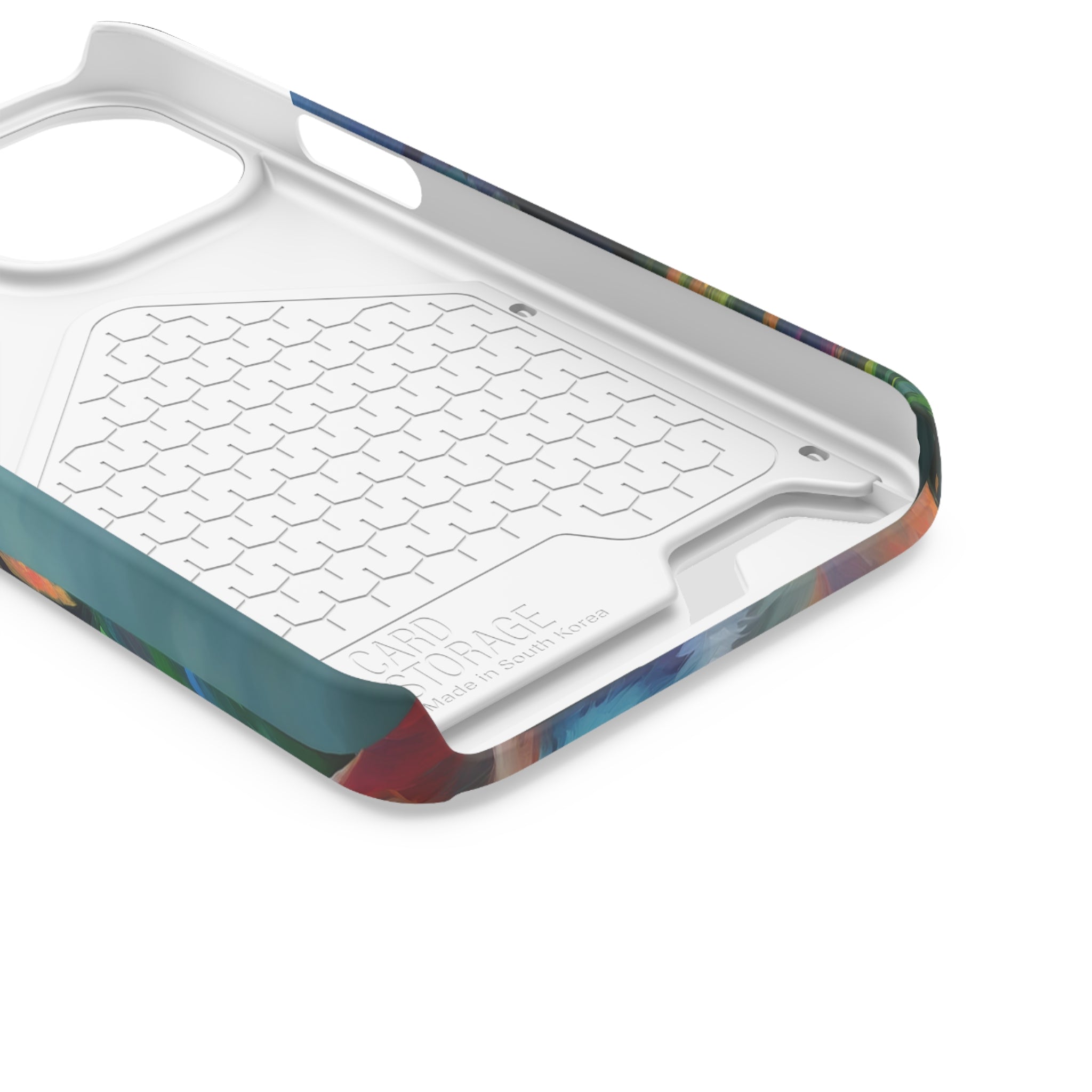 Boxer Rainbow Sky Phone Case with Card Holder